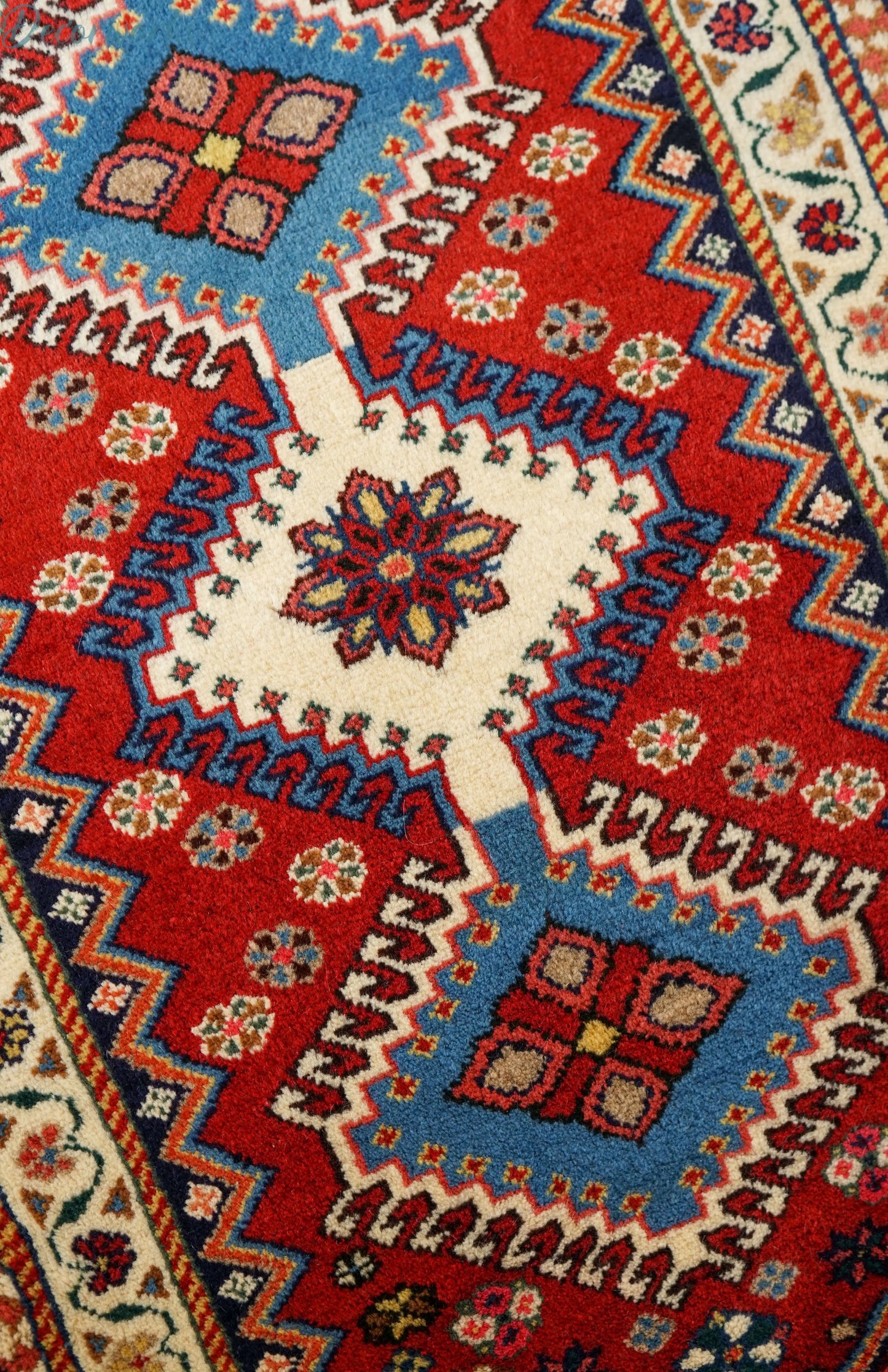100×62cm ペルシャ絨毯 ヤラメ Decorworks