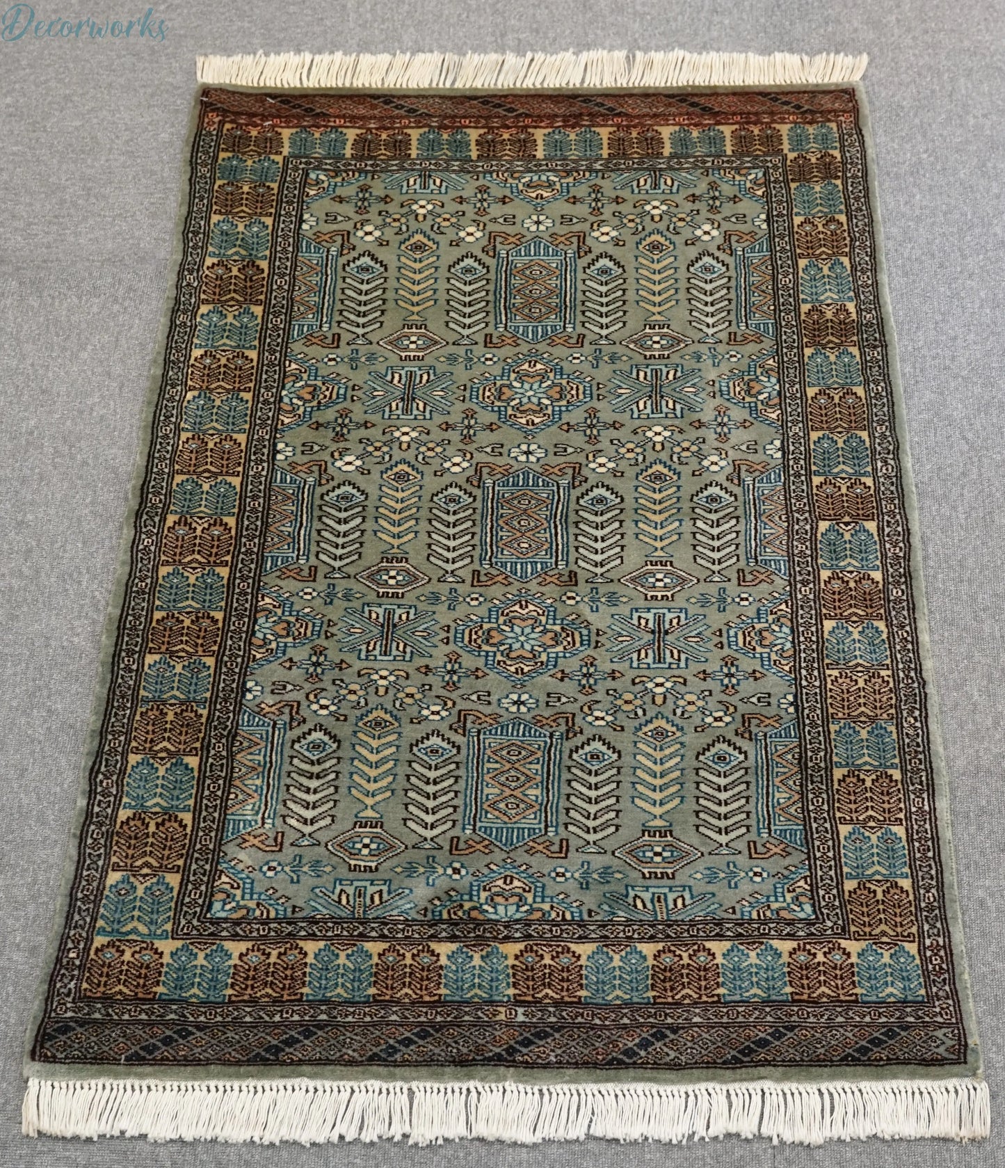 123×81cm【パキスタン手織り絨毯】 Decorworks