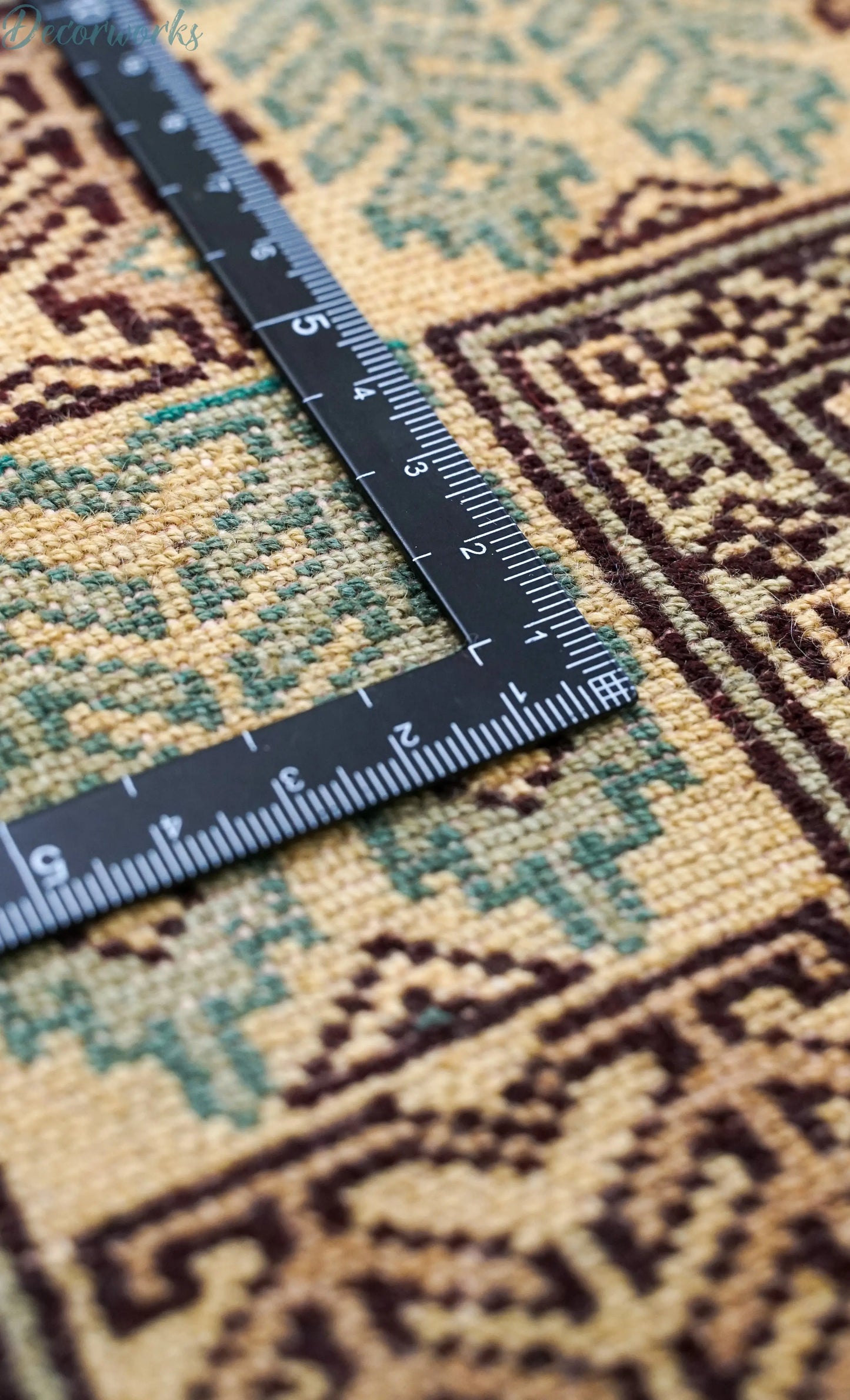123×81cm【パキスタン手織り絨毯】 Decorworks