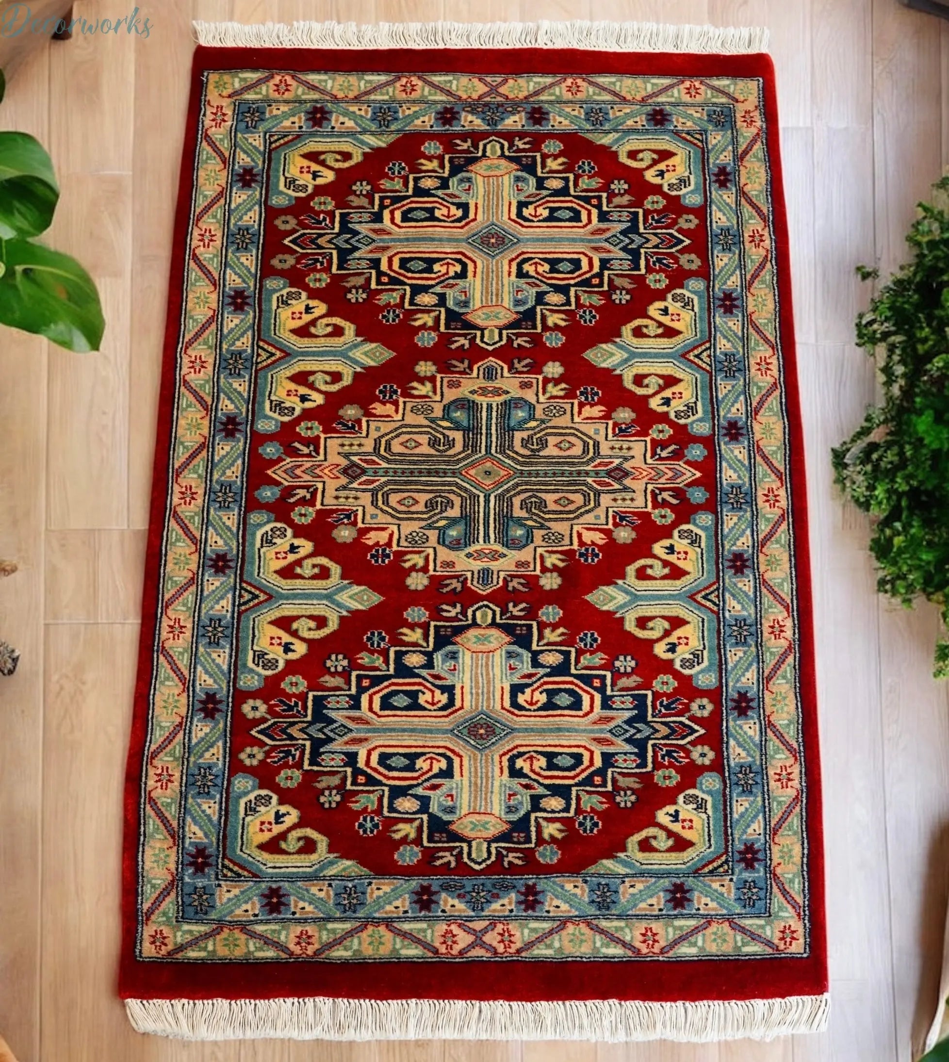 GHR Y2104 パキスタン絨毯 大判261×253㎝ スクエア 手織 GHR Y2104