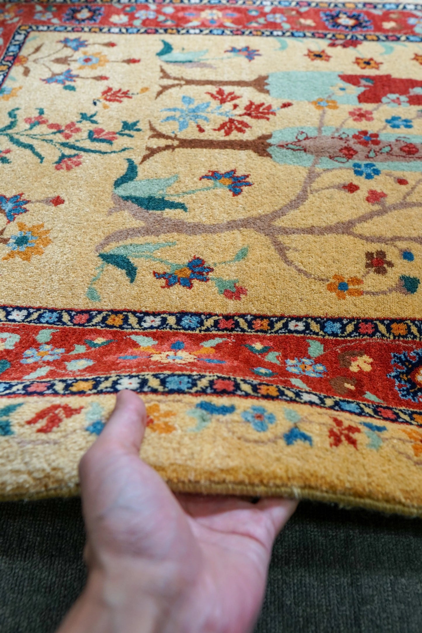 125×80cm ペルシャ バラミン産 手織り絨毯 Decorworks