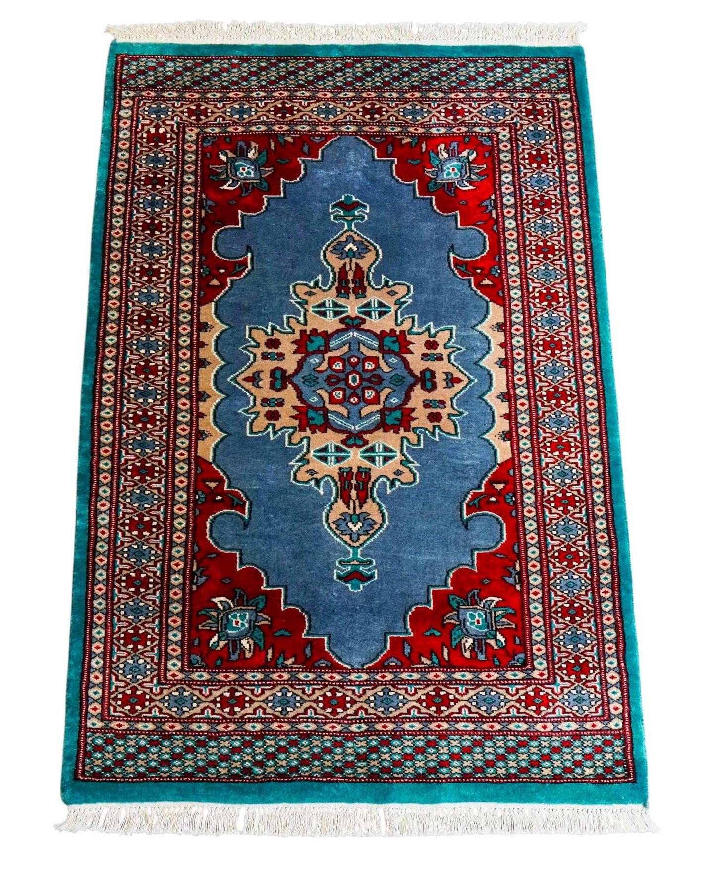 125×81cm パキスタン手織り絨毯