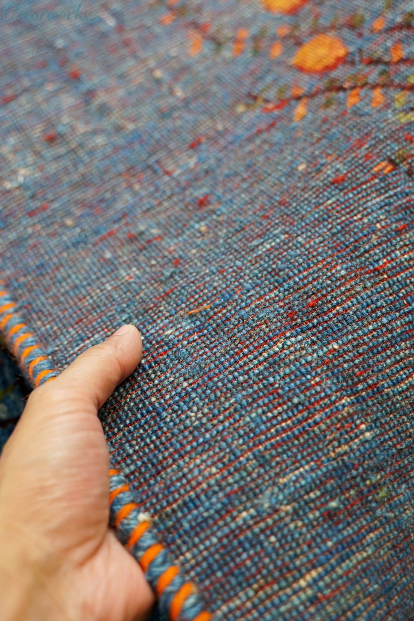 132×90cm 手織り ペルシャ 絨毯 カシュクリギャッベ Decorworks