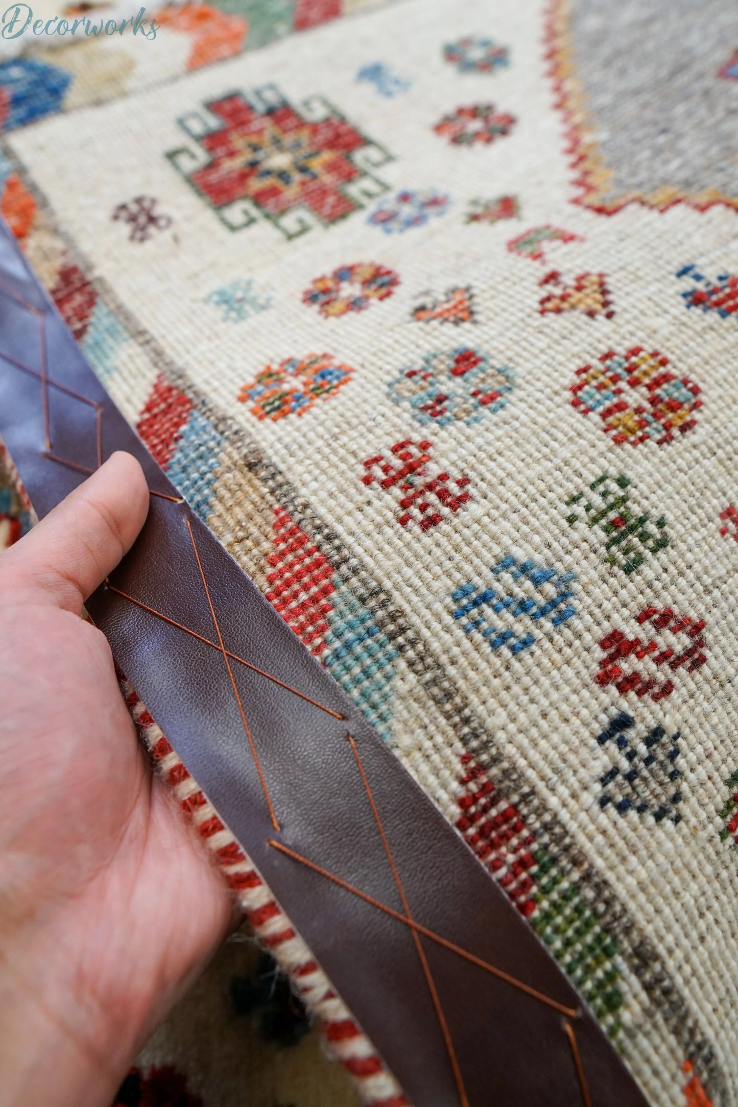 136×74cm 手織り ペルシャ 絨毯 カシュクリギャッベ - Decorworks