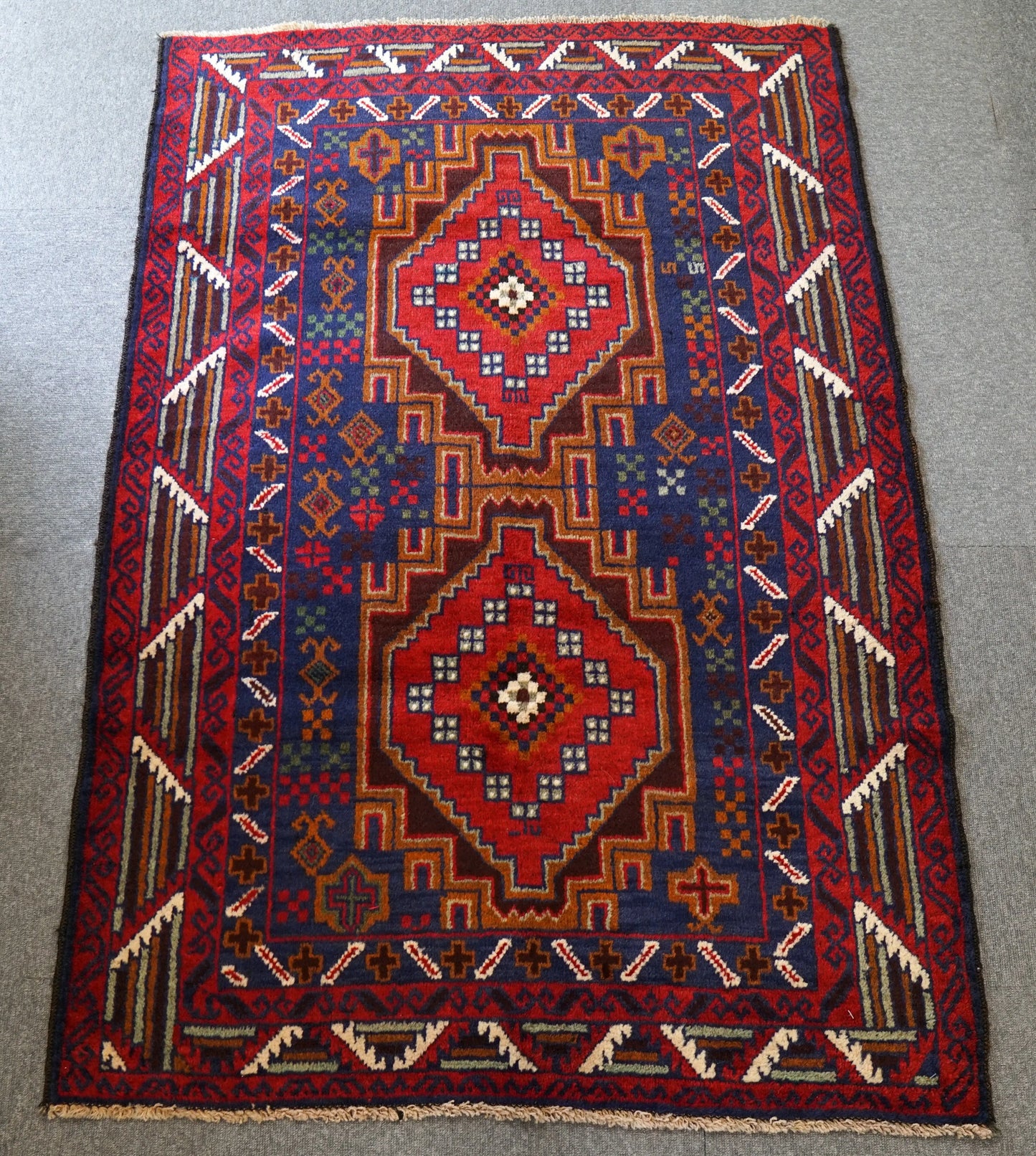 144×100cm Persian Antique Baluch rug Decorworks