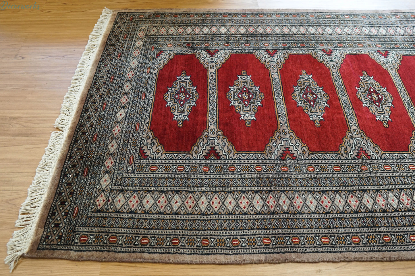 148×96cm パキスタン絨毯 ヴィンテージラグ Decorworks