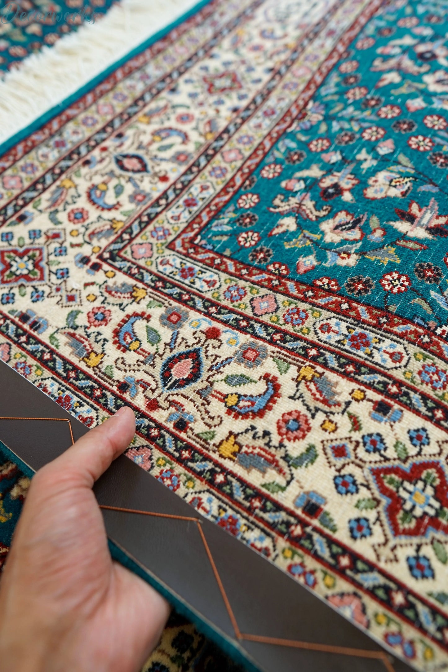 154×97cm ペルシャ 手織り絨毯 ムード産 Decorworks