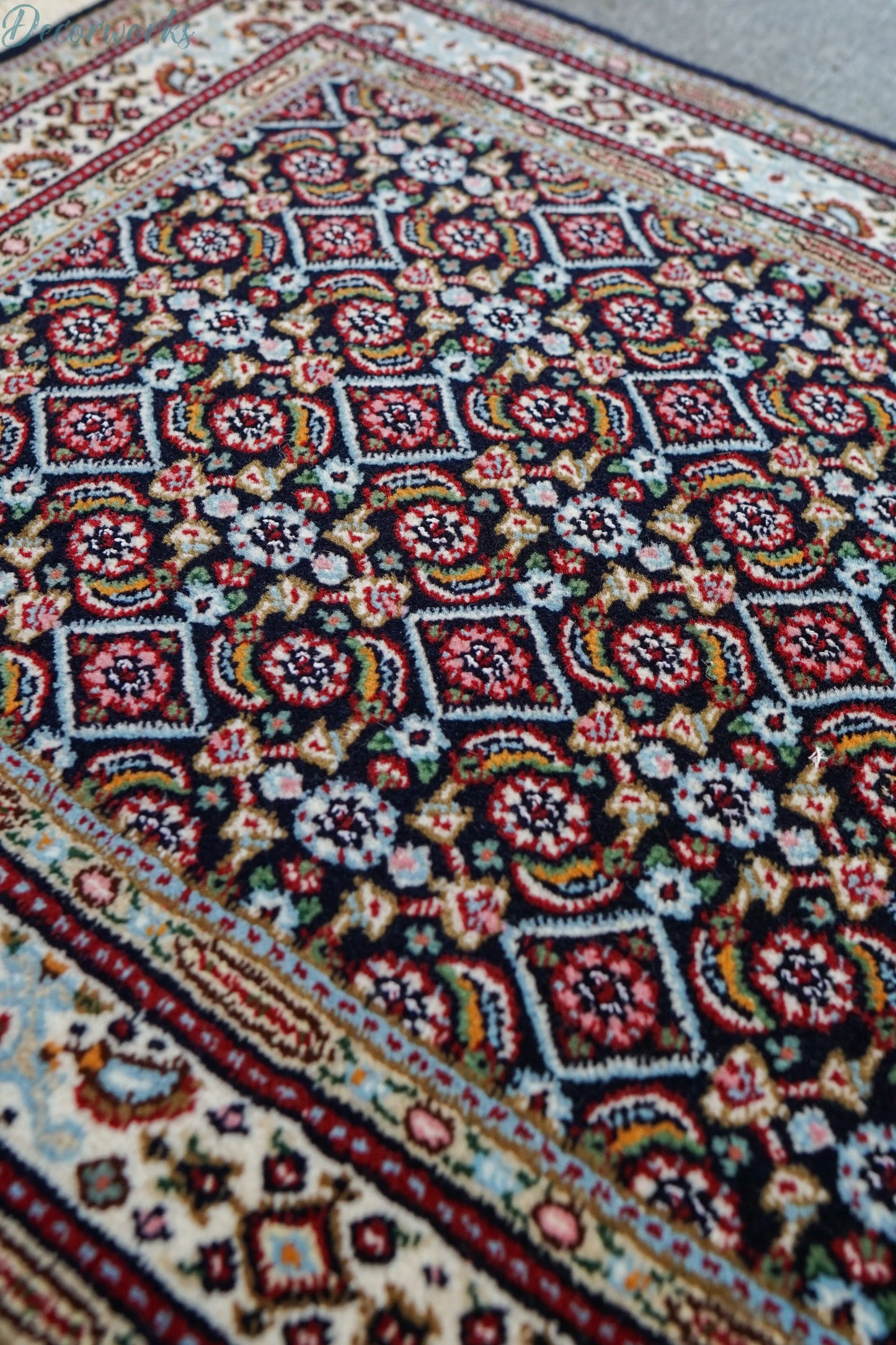 154×97cm ペルシャ 手織り絨毯 ムード産 Decorworks