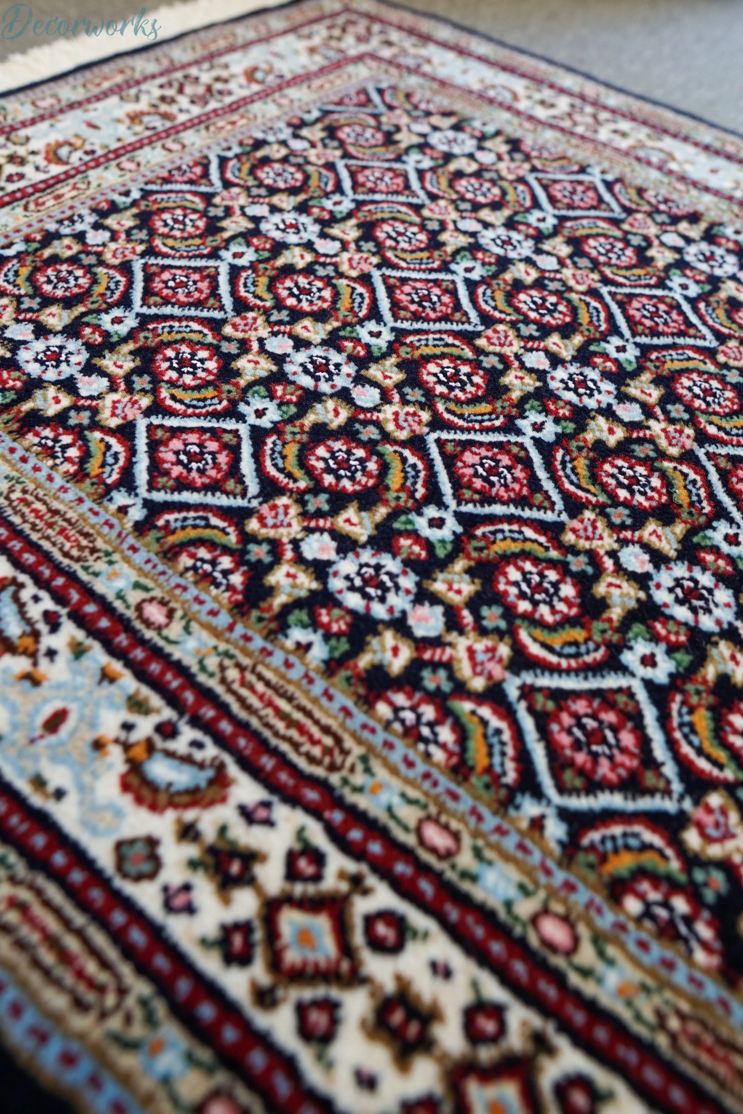154×97cm ペルシャ 手織り絨毯 ムード産 Decorworks