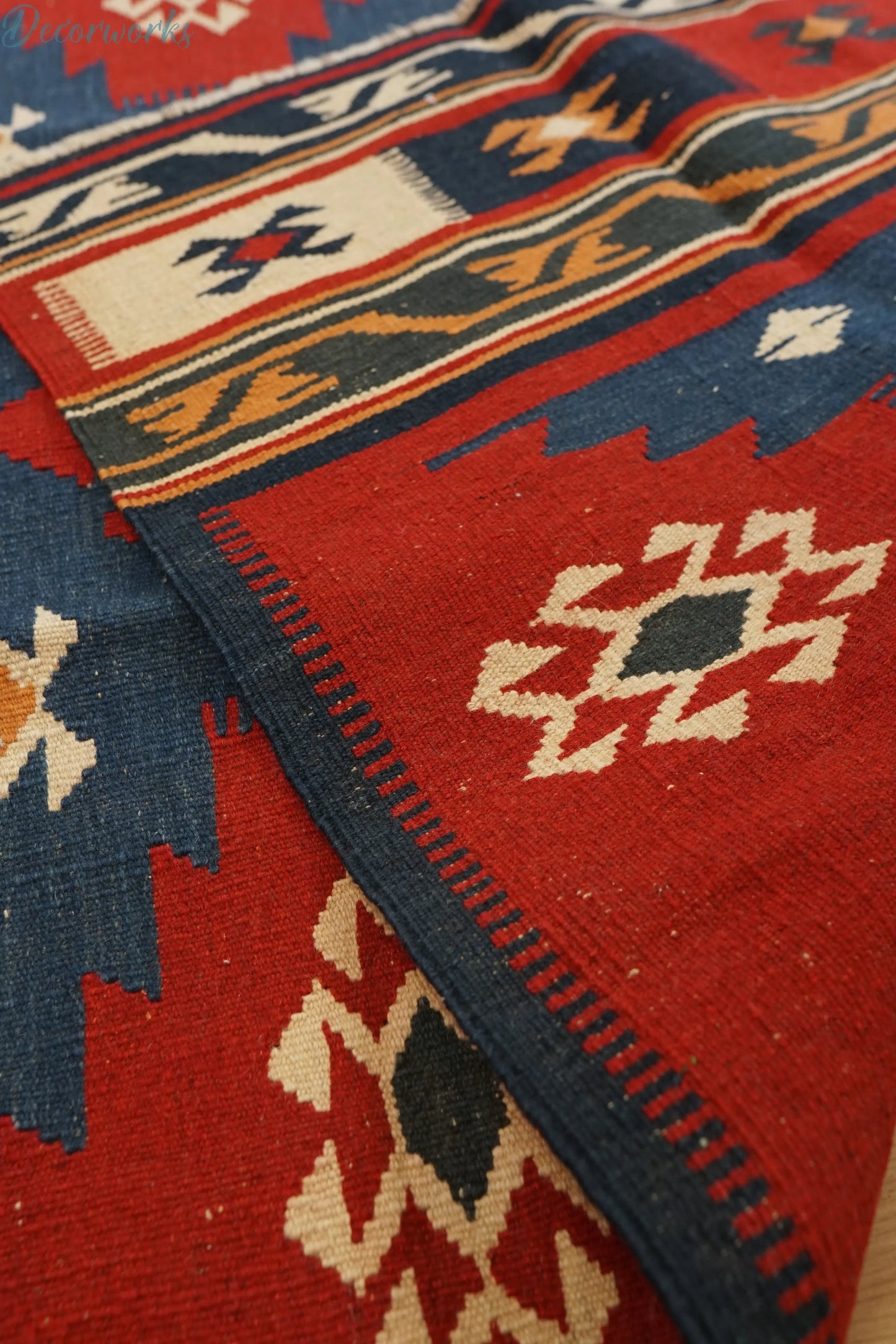 179×122cm ペルシャ 手織りキリム Decorworks