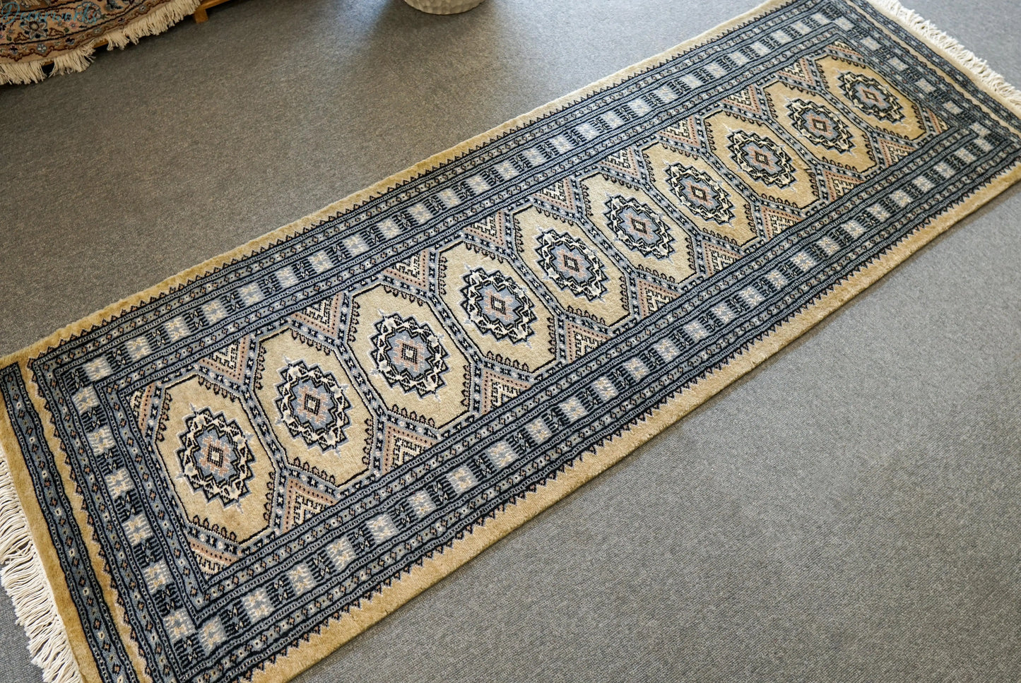 182×63cm パキスタン手織り絨毯 ランナー Decorworks