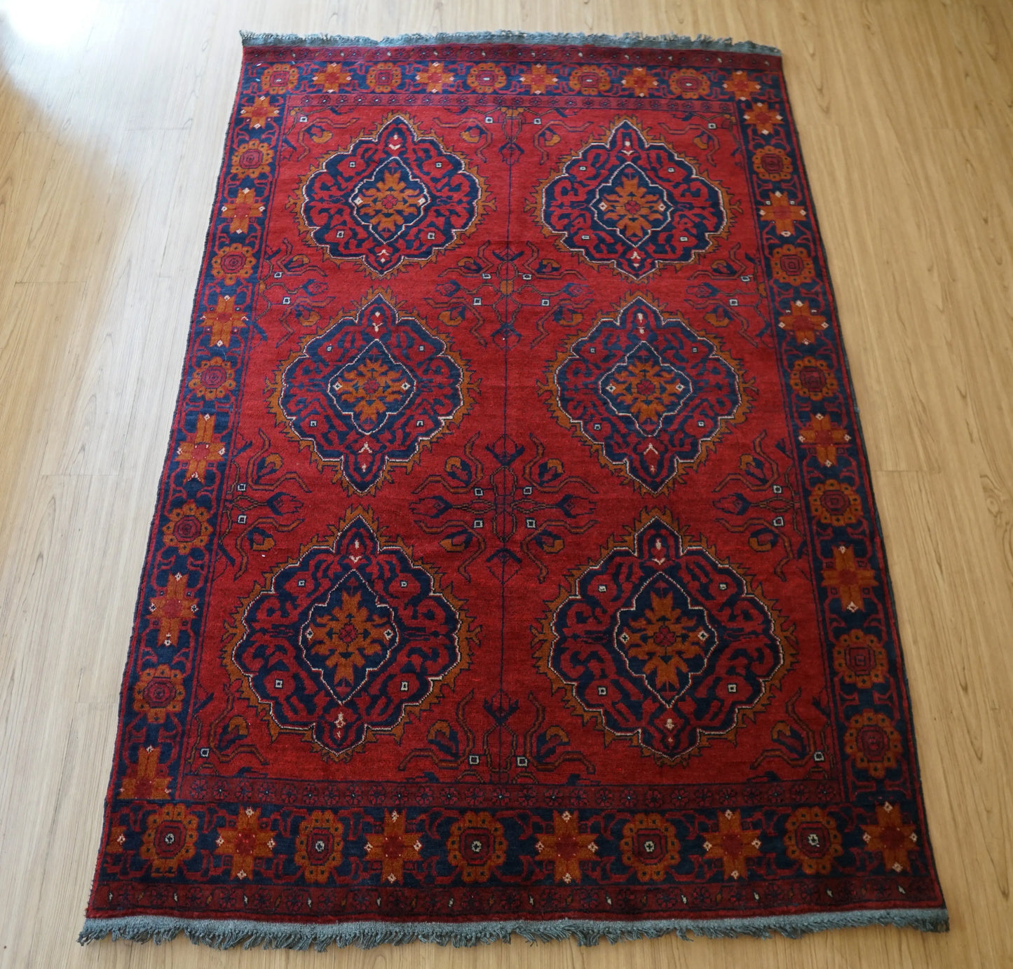 アフガニスタン手織り絨毯 カールモハメディ 194×130cm Decorworks