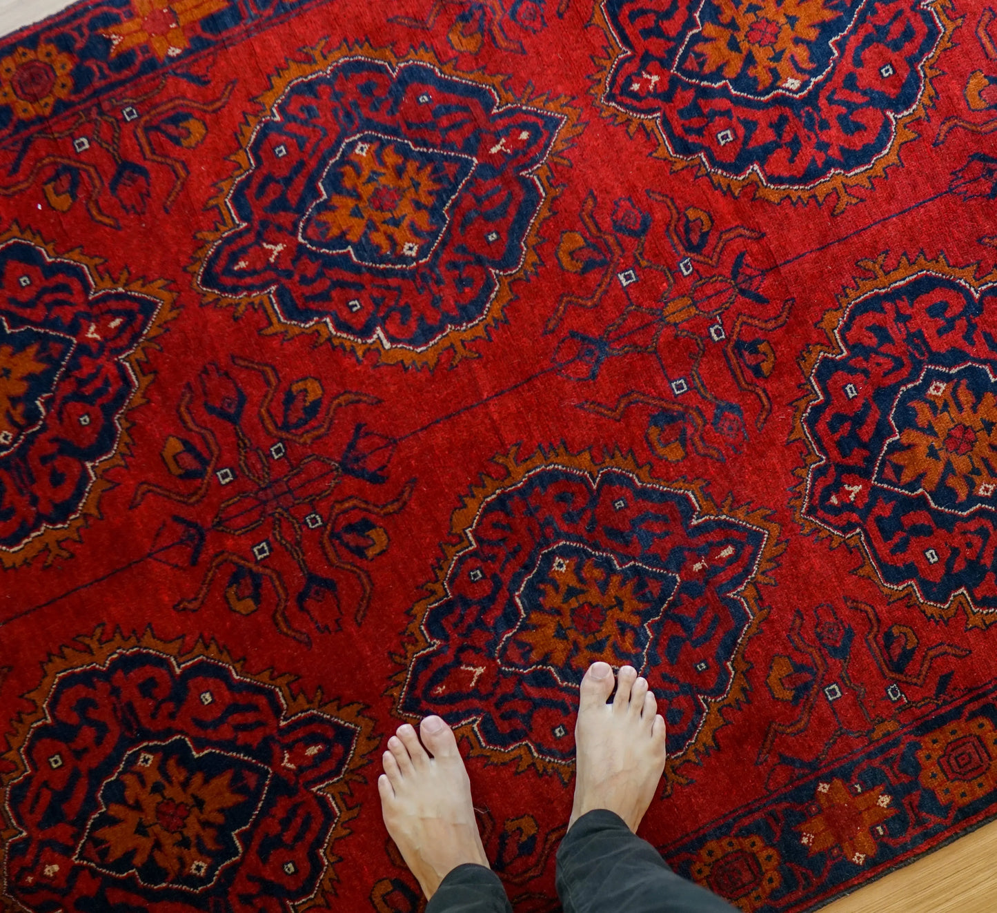 アフガニスタン手織り絨毯 カールモハメディ 194×130cm Decorworks