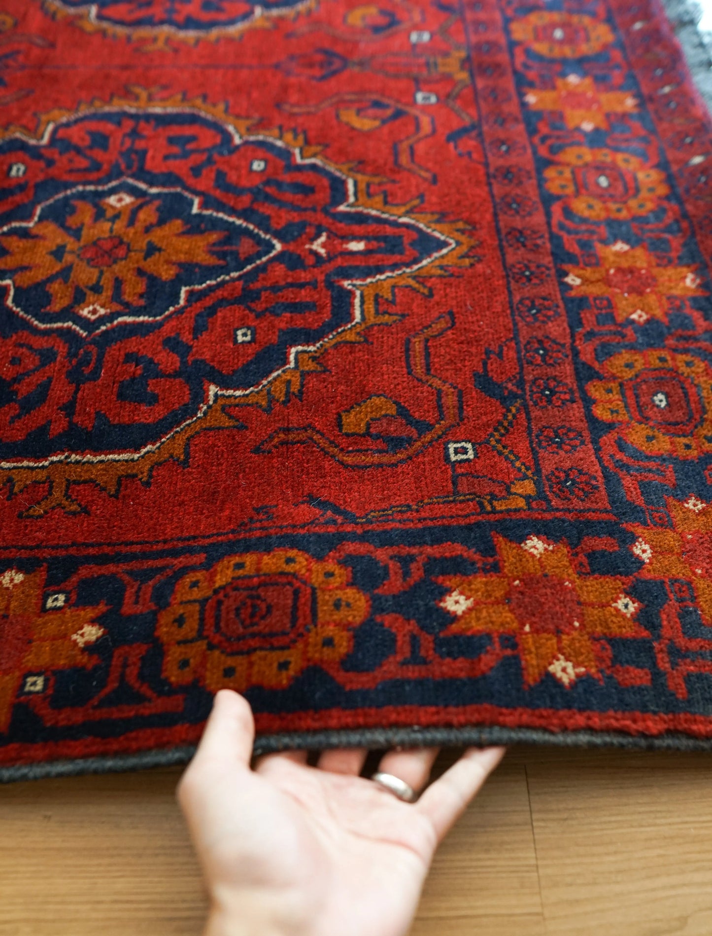 アフガニスタン手織り絨毯 カールモハメディ 194×130cm Decorworks