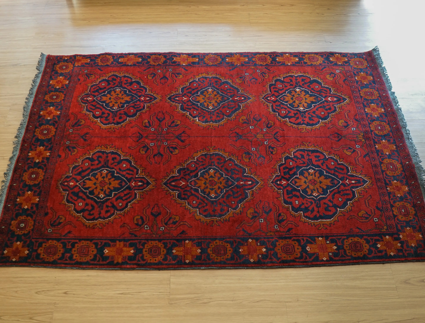 アフガニスタン手織り絨毯 カールモハメディ 194×130cm Decorworks