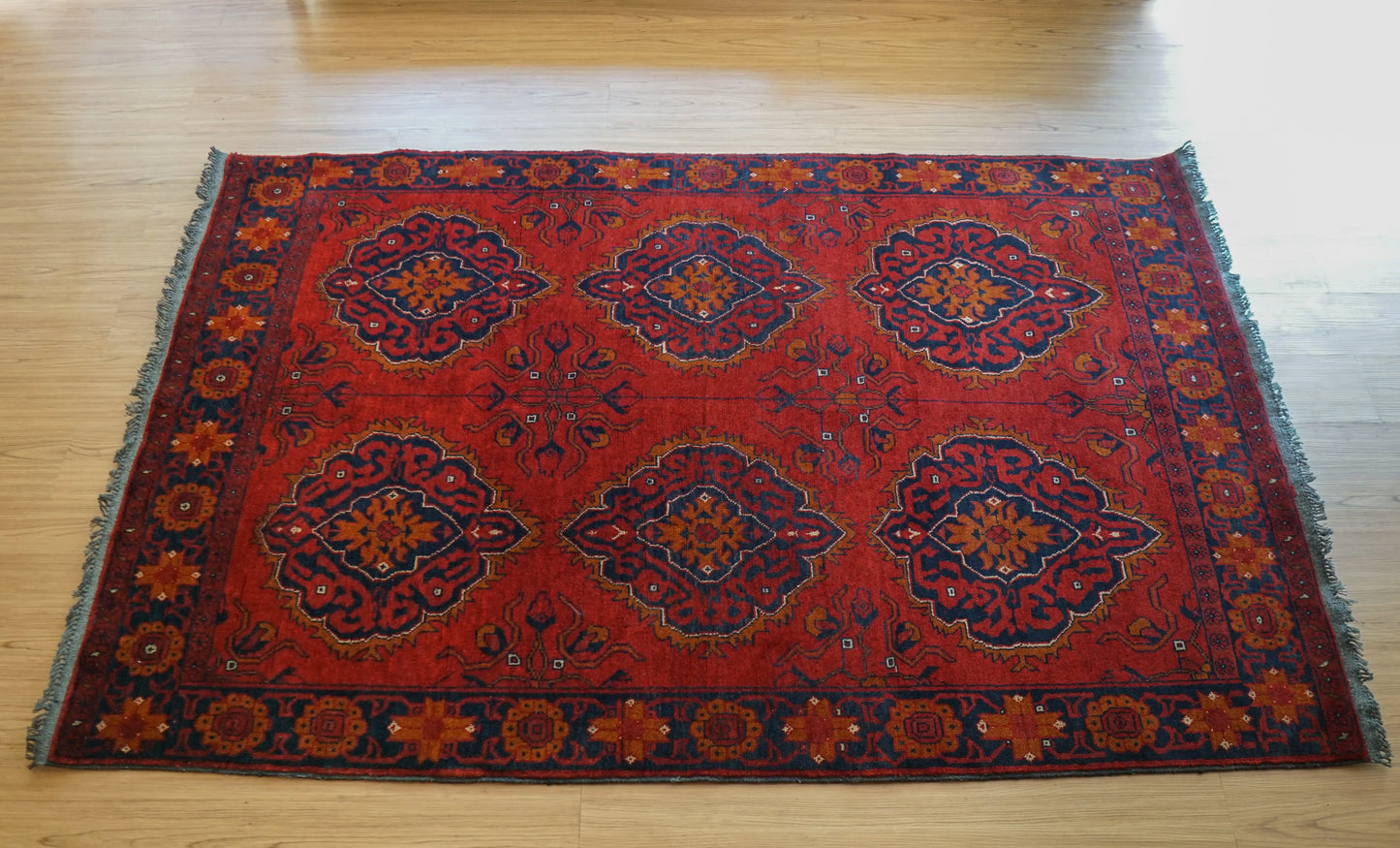 アフガニスタン手織り絨毯 カールモハメディ 194×130cm Decorworks