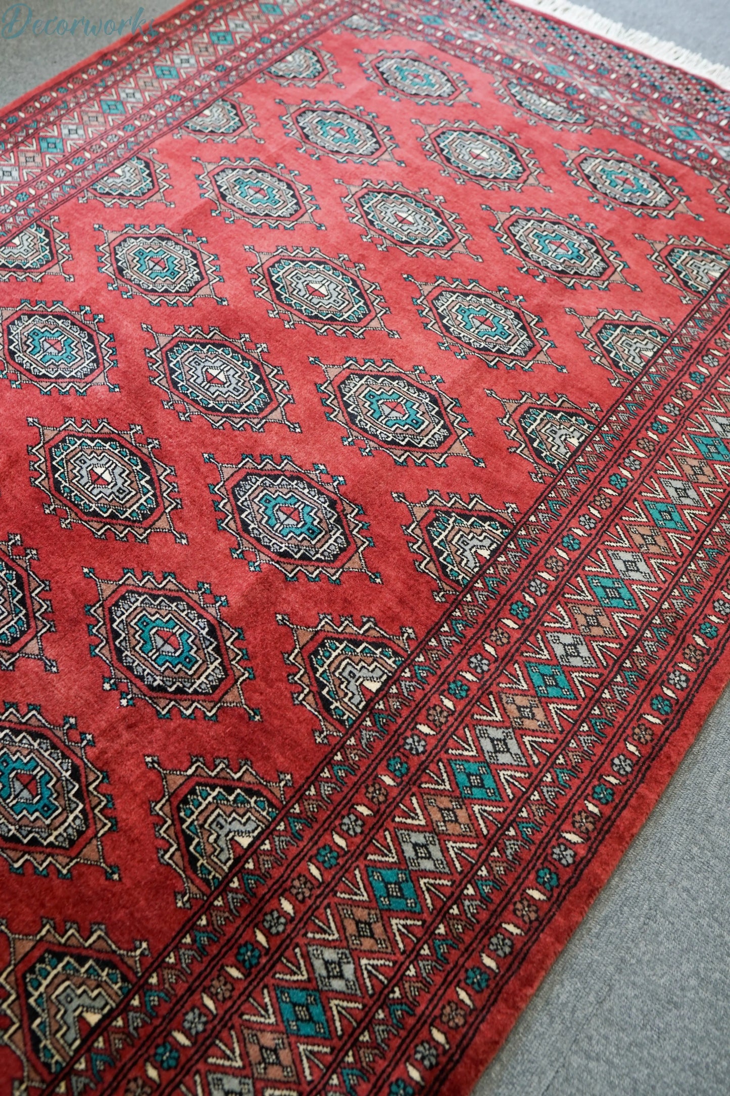 200×126cm【パキスタン手織り絨毯】 Decorworks