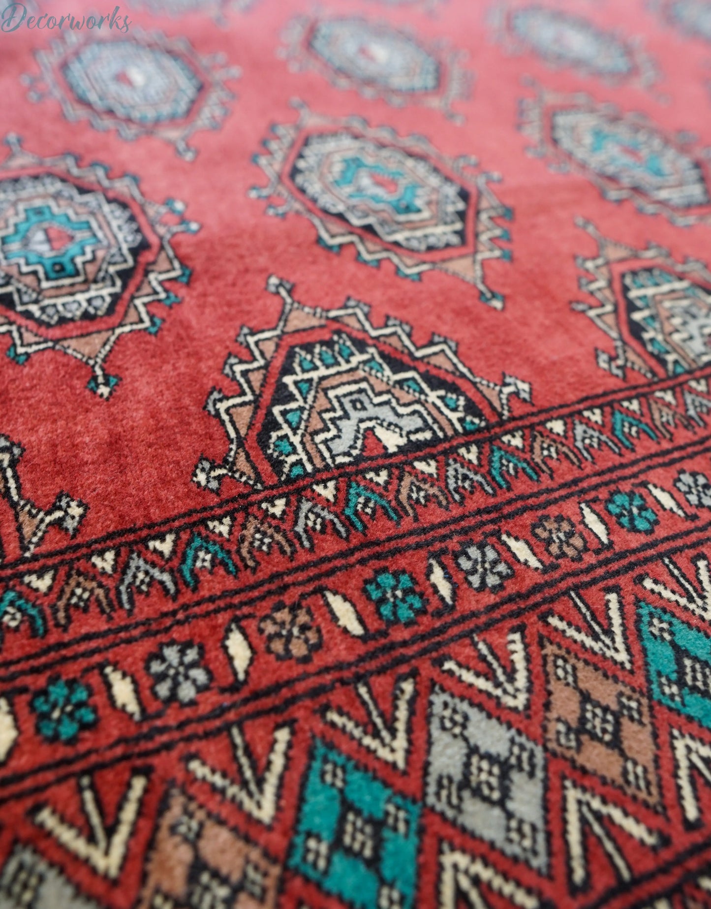 200×126cm【パキスタン手織り絨毯】 Decorworks
