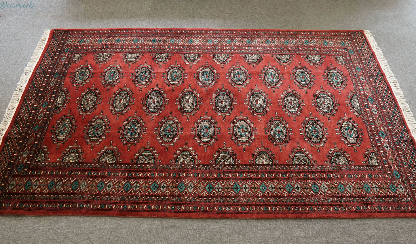 200×126cm【パキスタン手織り絨毯】 Decorworks
