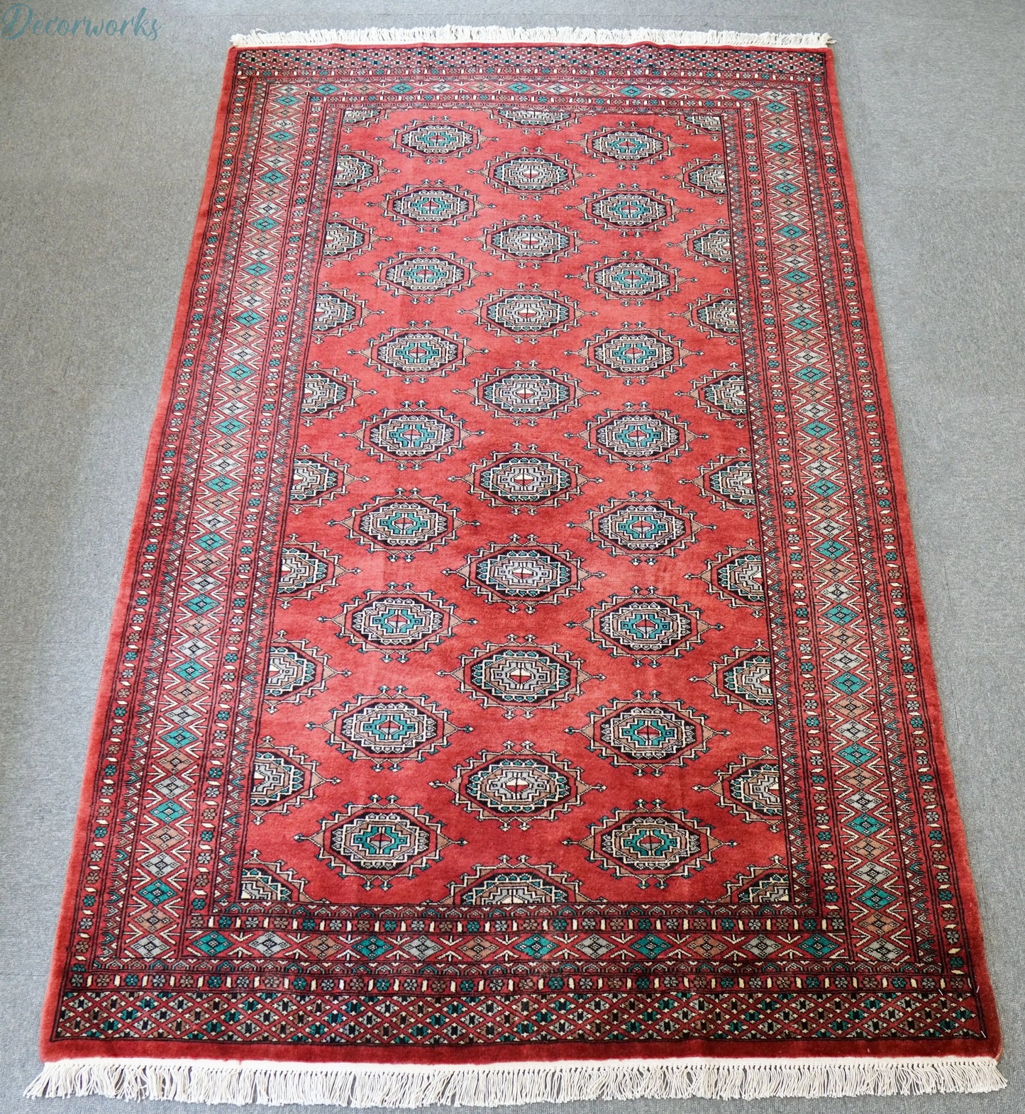200×126cm【パキスタン手織り絨毯】 Decorworks