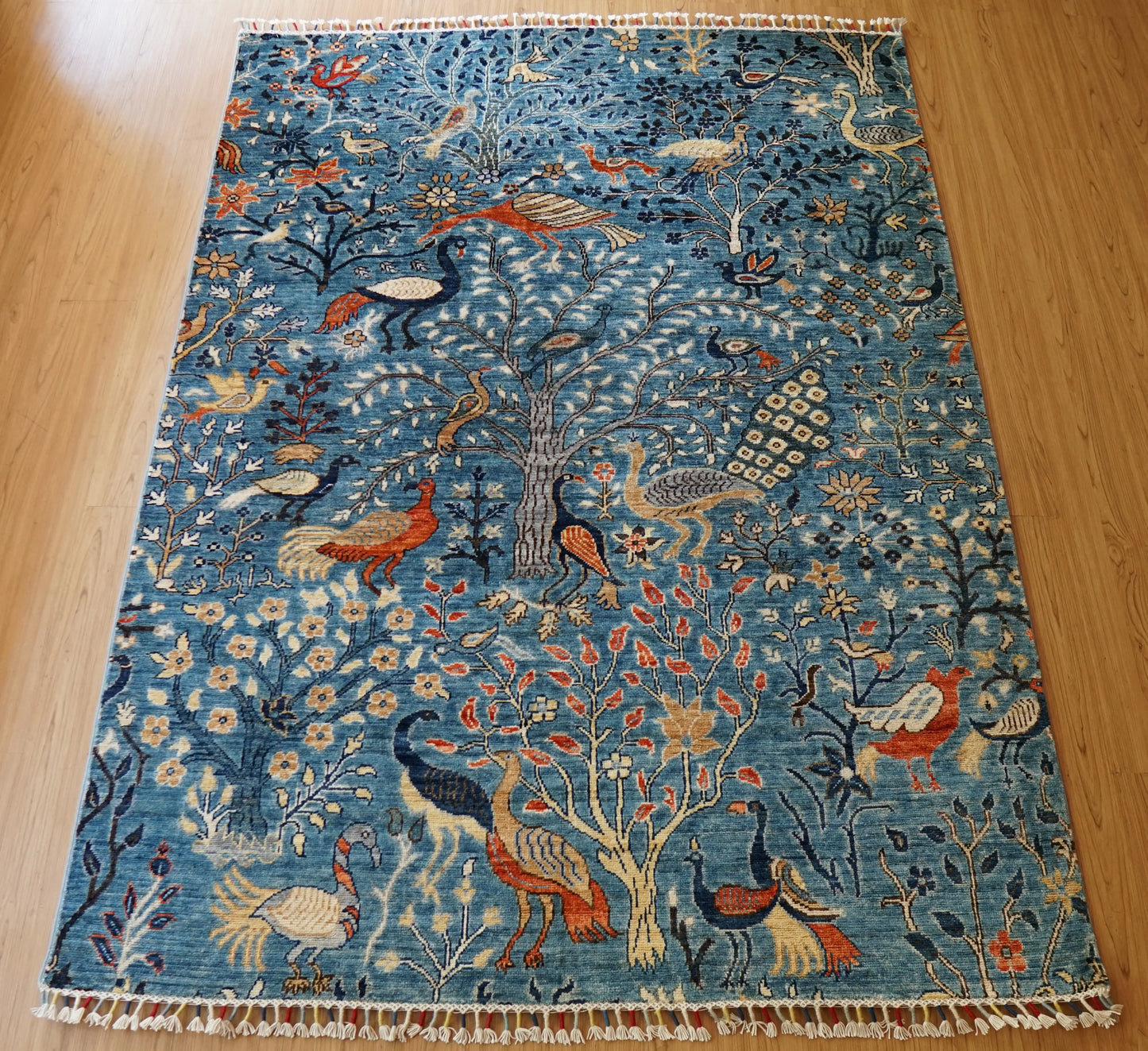 206×149cm アフガニスタン ガズニーウール 手織り絨毯 Decorworks