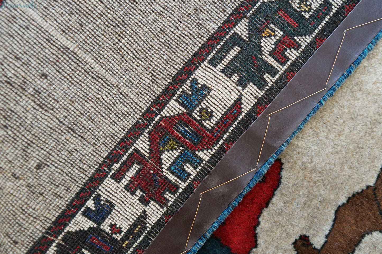 215x86cm 手織り ペルシャ絨毯 オルードカシュカイ族 Decorworks