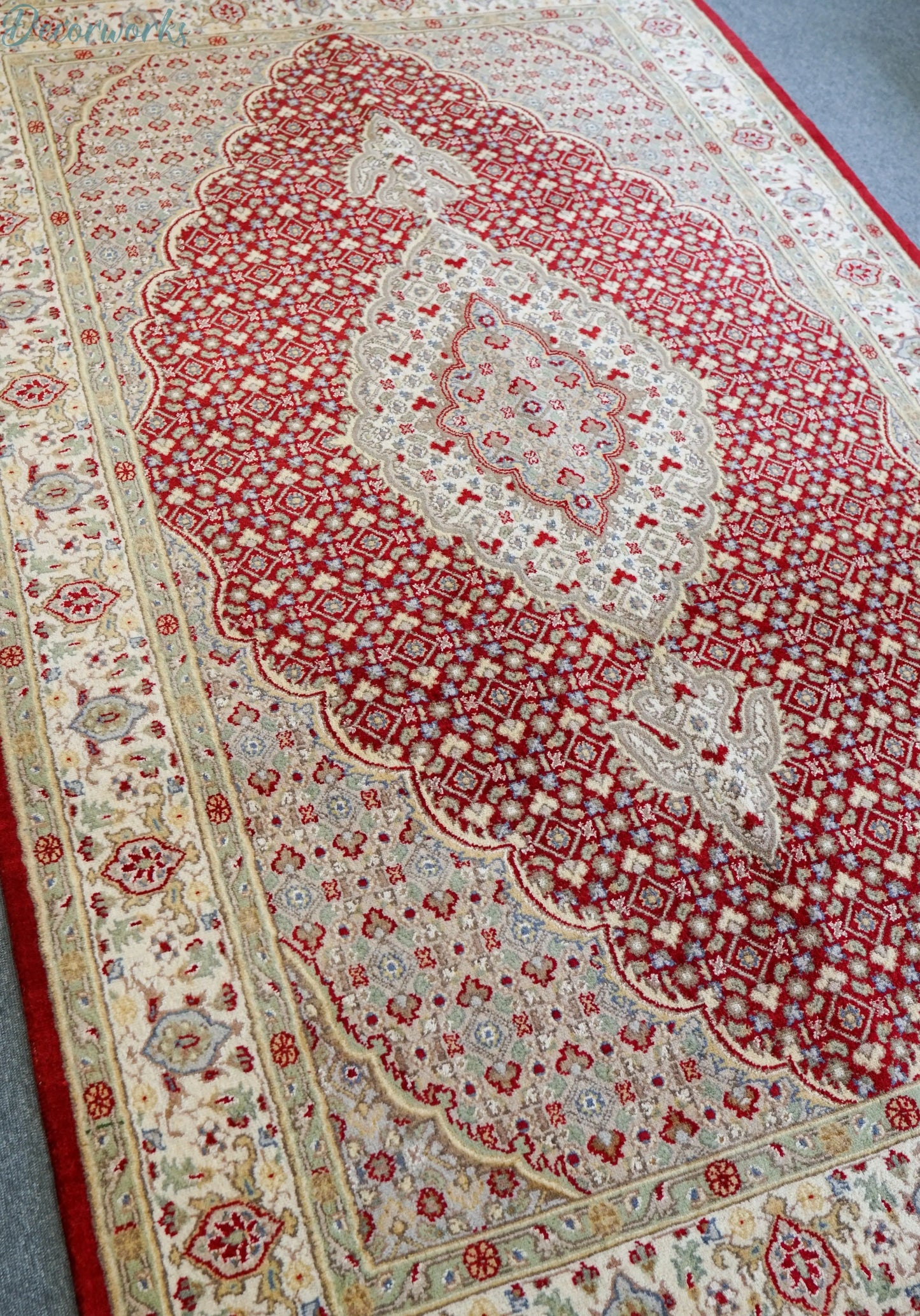 220×135cm パキスタン手織り絨毯 ダブルノット Decorworks