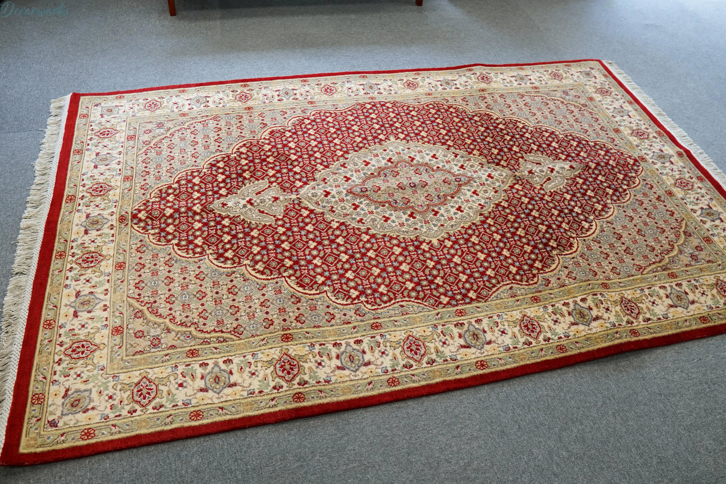 220×135cm パキスタン手織り絨毯 ダブルノット Decorworks