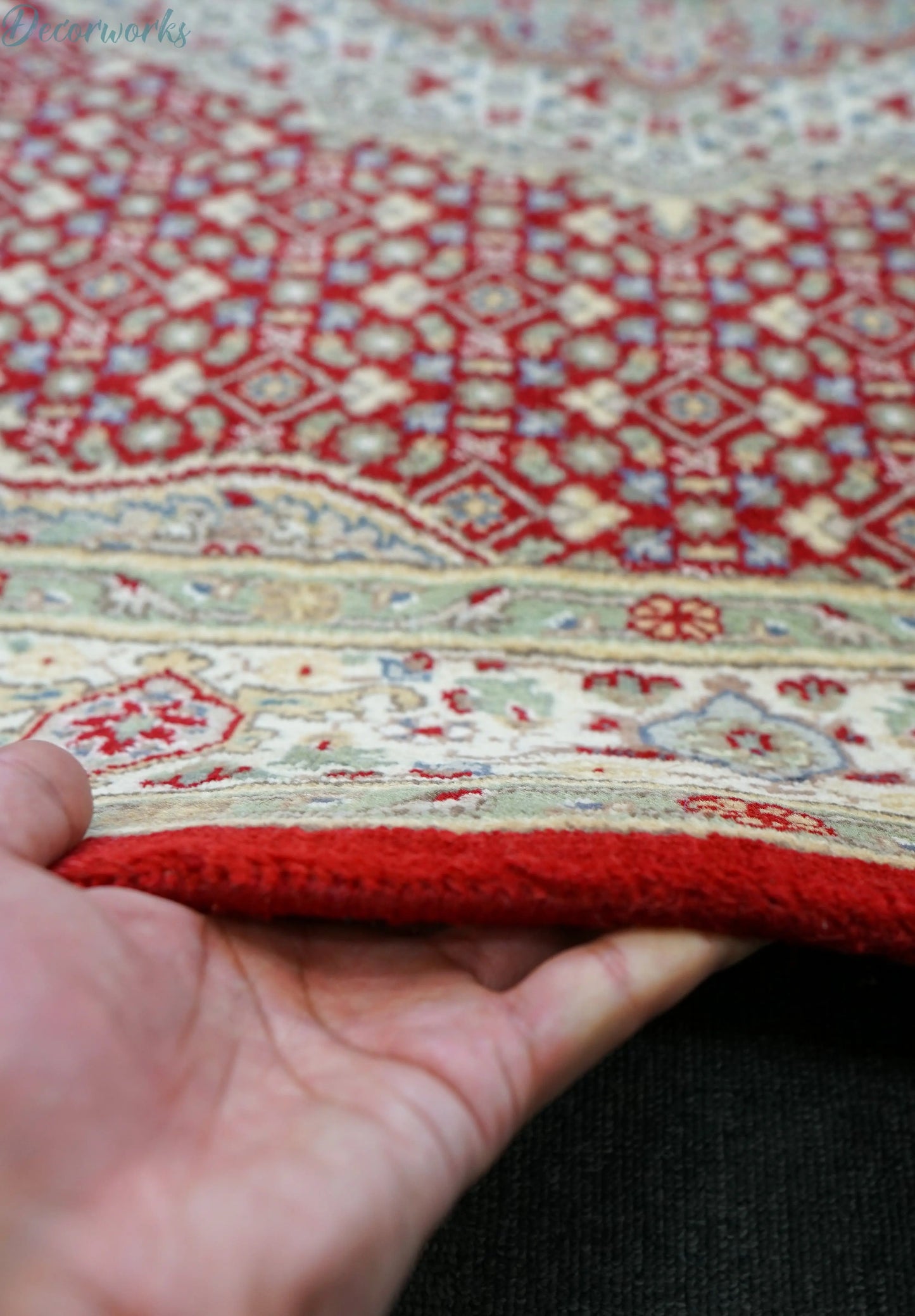 220×135cm パキスタン手織り絨毯 ダブルノット Decorworks