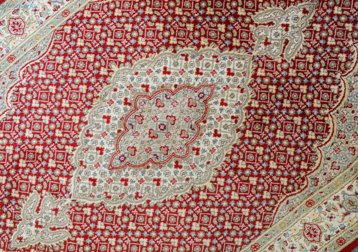 220×135cm パキスタン手織り絨毯 ダブルノット Decorworks