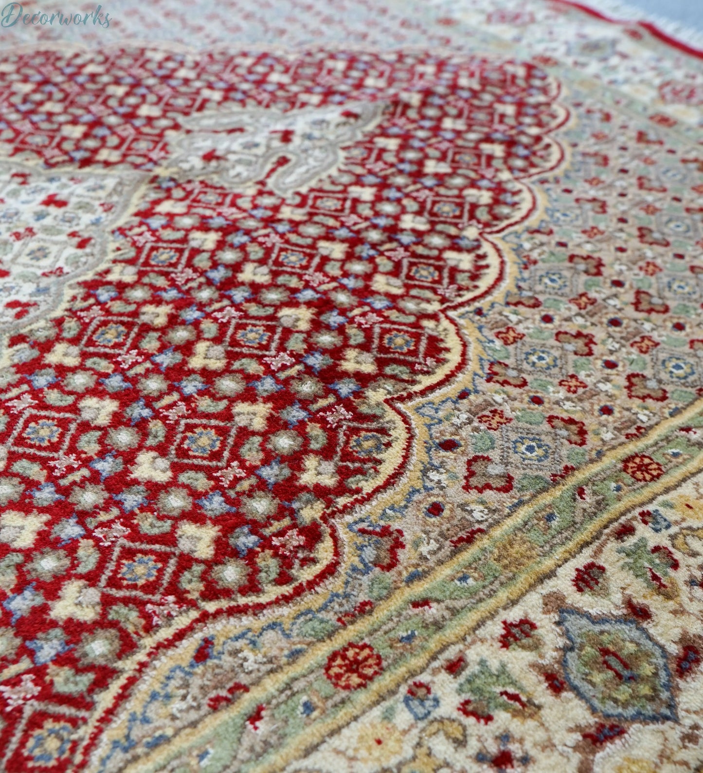 220×135cm パキスタン手織り絨毯 ダブルノット Decorworks