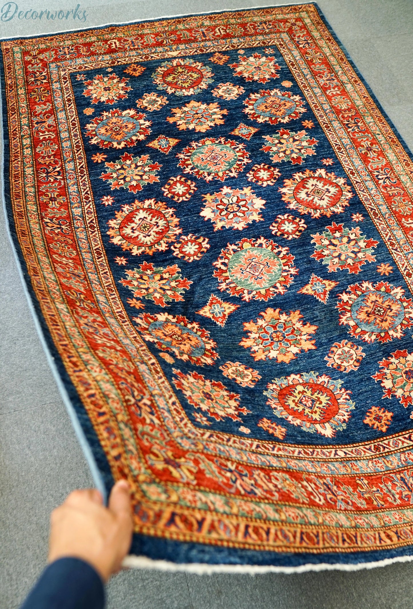 249×167cm アフガニスタン ガズニーウール手織り絨毯 Decorworks