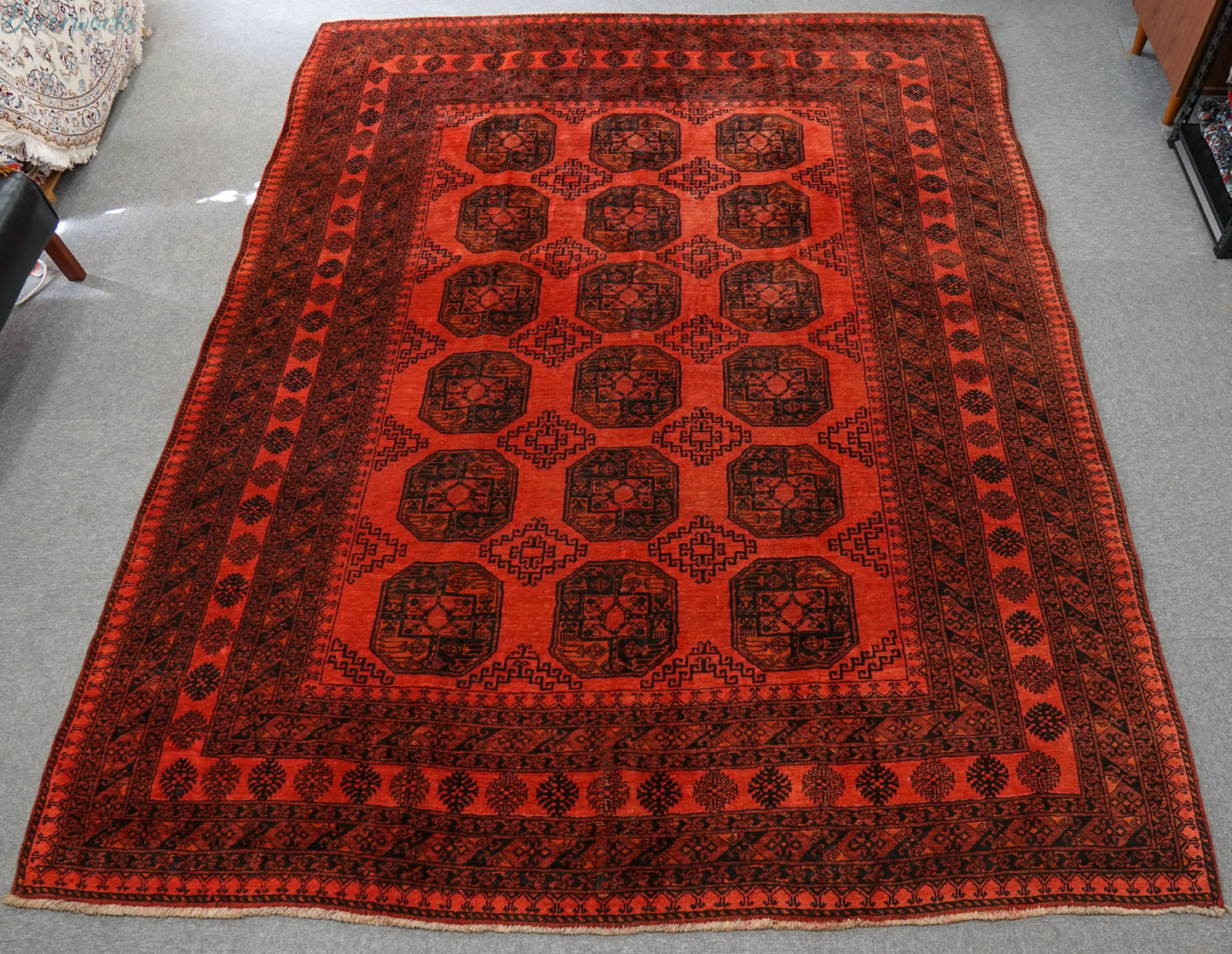254×198cm トルクメン ボハララグ トライバルラグ ヴィンテージラグ Decorworks