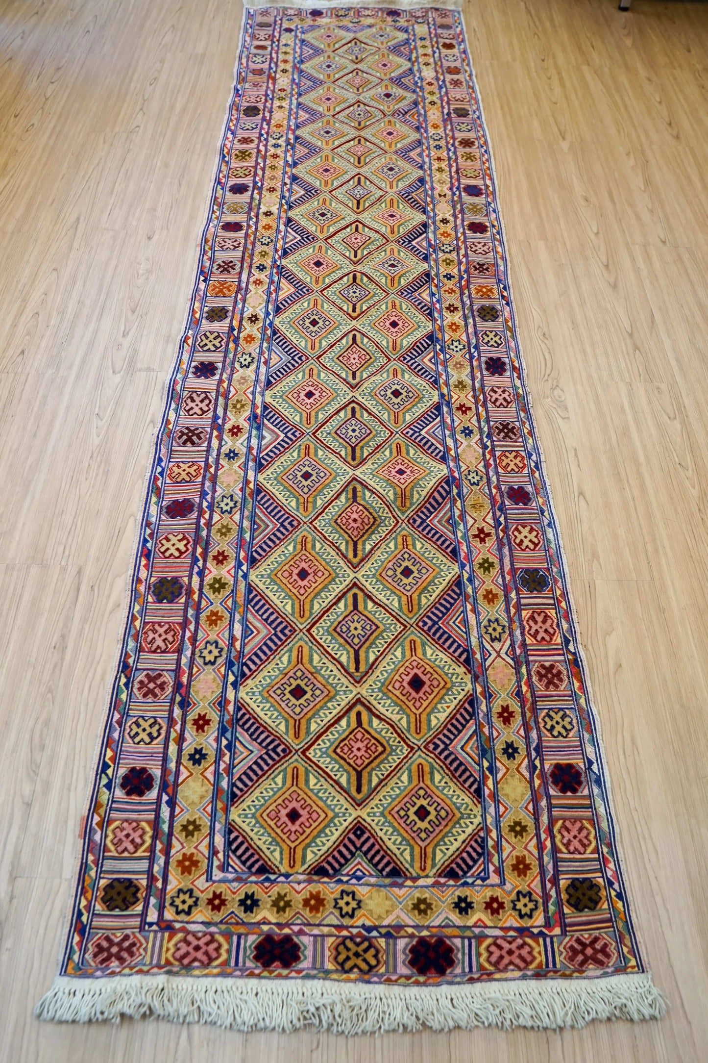 280×70cm 手織りマシュワニキリム ランナー Decorworks