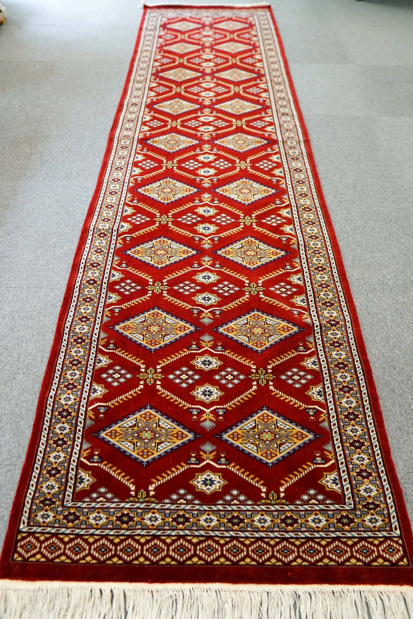 300×80cm パキスタン手織り絨毯 ランナー Decorworks