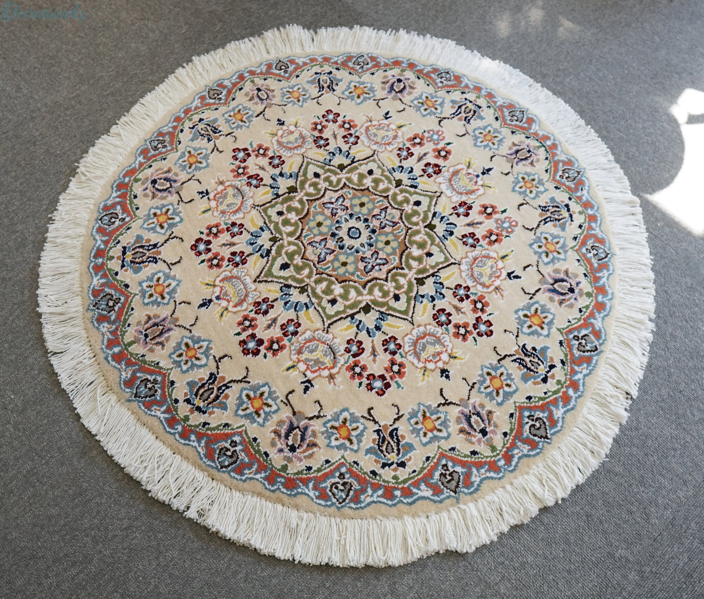 71×71cm ペルシャ手織り絨毯 Decorworks