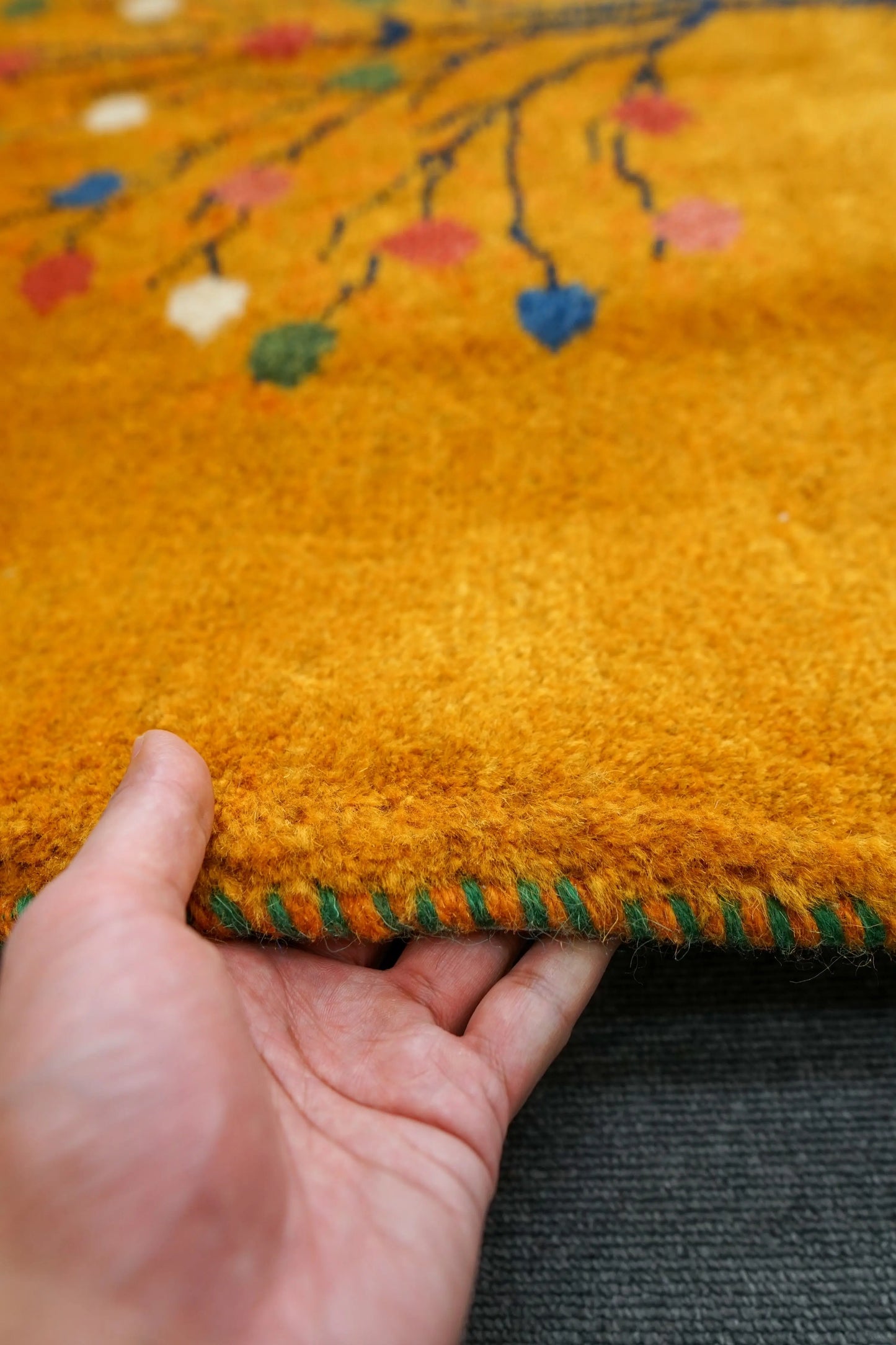 150×100cm 【ペルシャ絨毯 手織りギャッベ】アマレ族ギャッベ ギャベ Decorworks