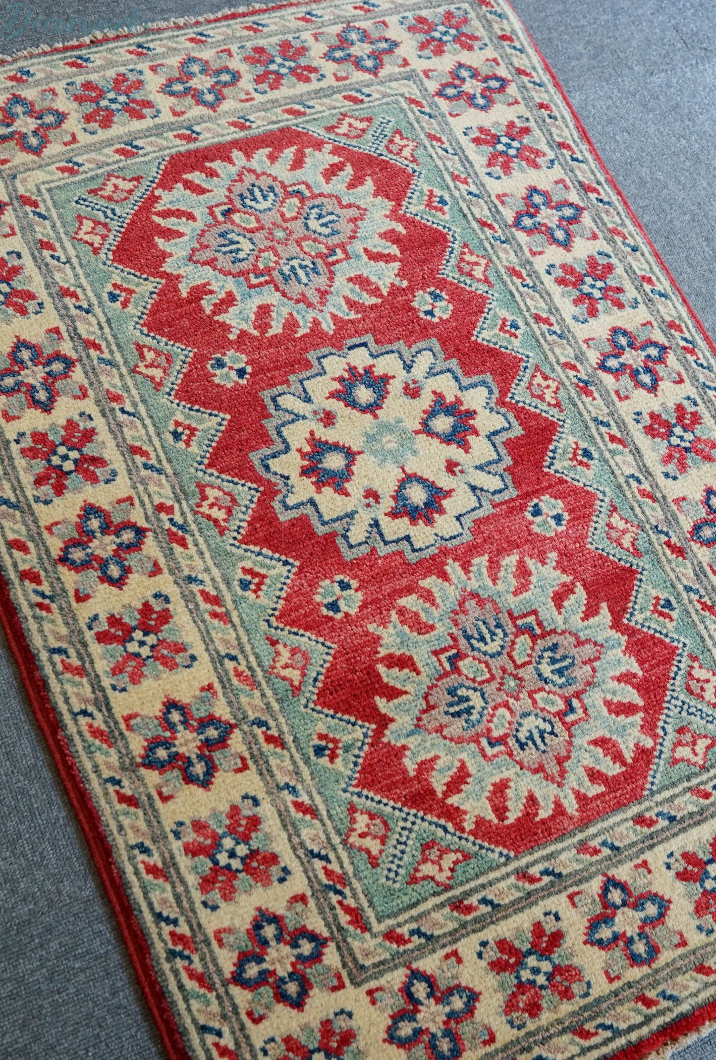 89×60cm アフガニスタン手織り絨毯 Decorworks