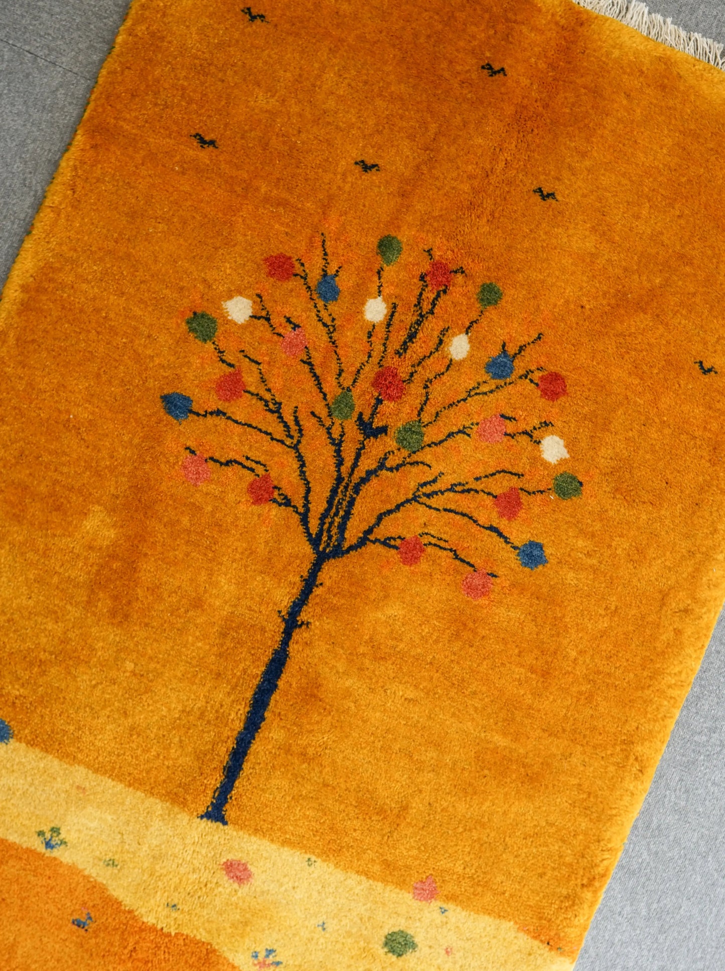150×100cm 【ペルシャ絨毯 手織りギャッベ】アマレ族ギャッベ ギャベ Decorworks