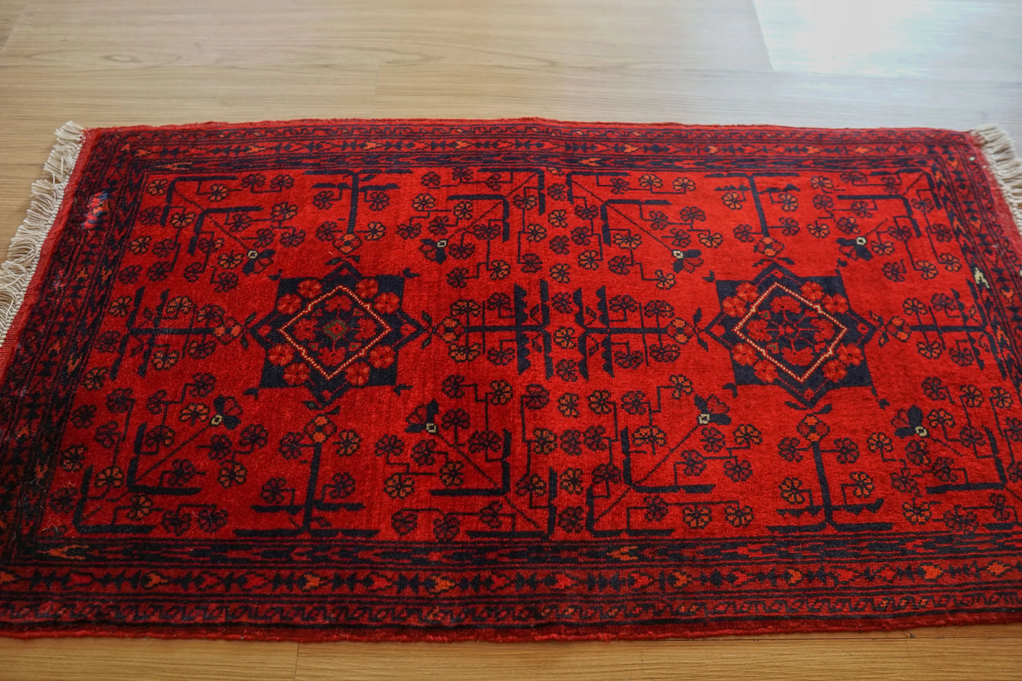 Collection 98×52cm アフガニスタン手織り絨毯 カールモハメディ