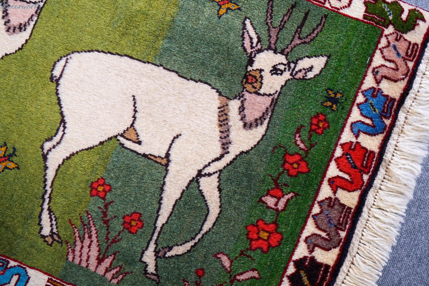 98x63cm 手織り ペルシャ絨毯 カシュカイ族 Decorworks