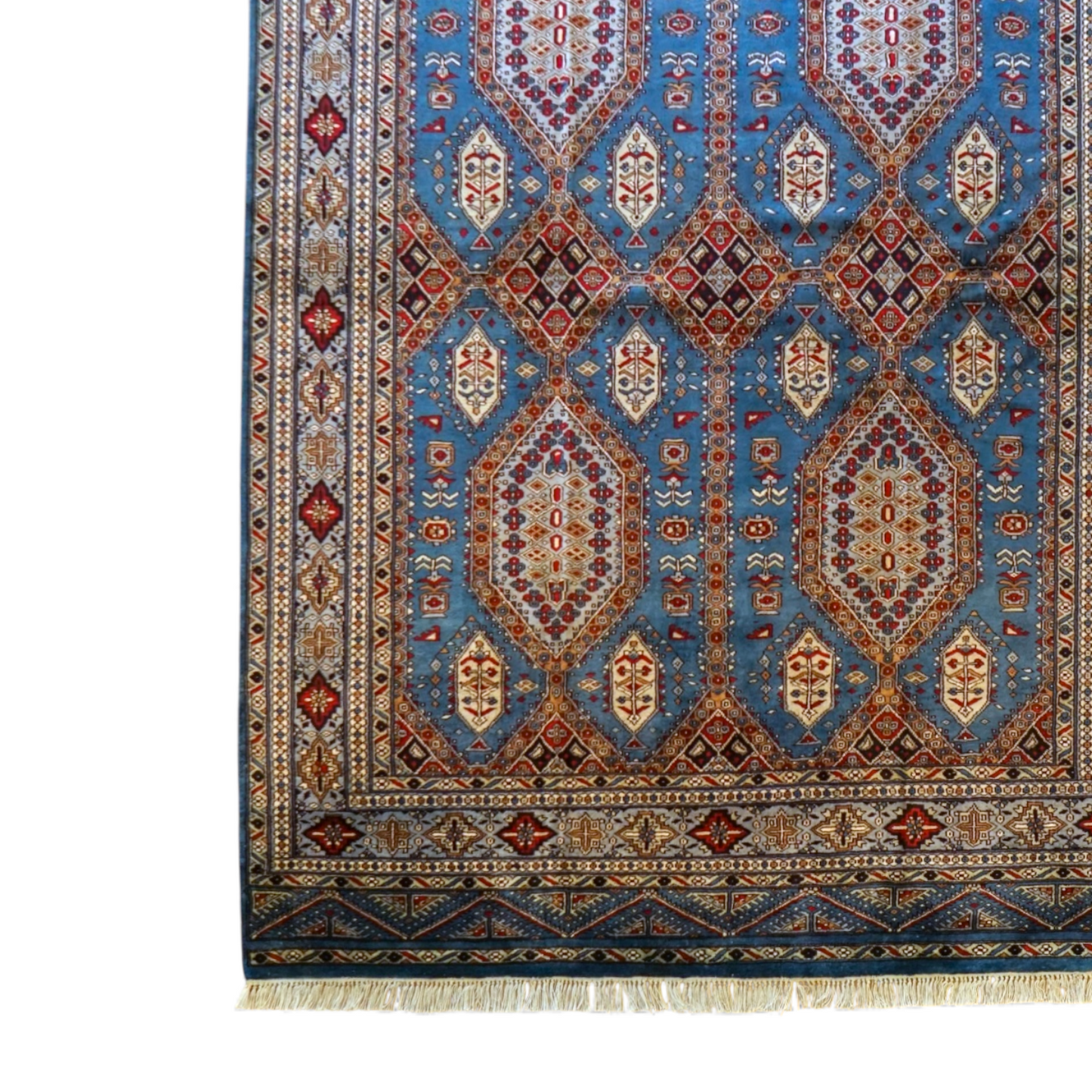 パキスタン手織り絨毯 290×160cm ニュージーランド産メリノウール使用