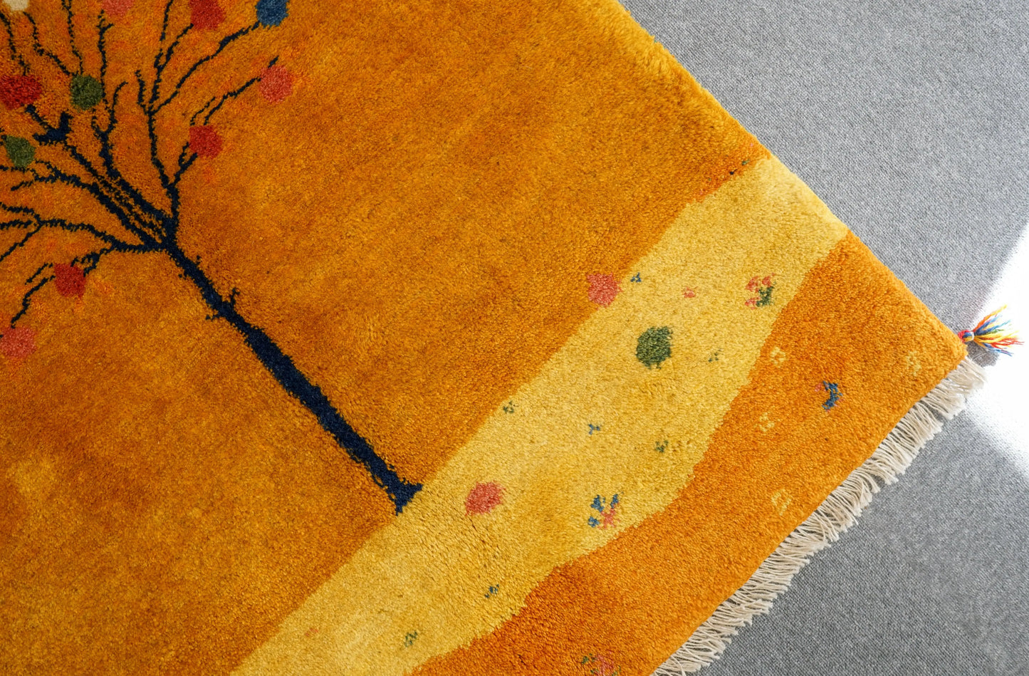 150×100cm 【ペルシャ絨毯 手織りギャッベ】アマレ族ギャッベ ギャベ Decorworks