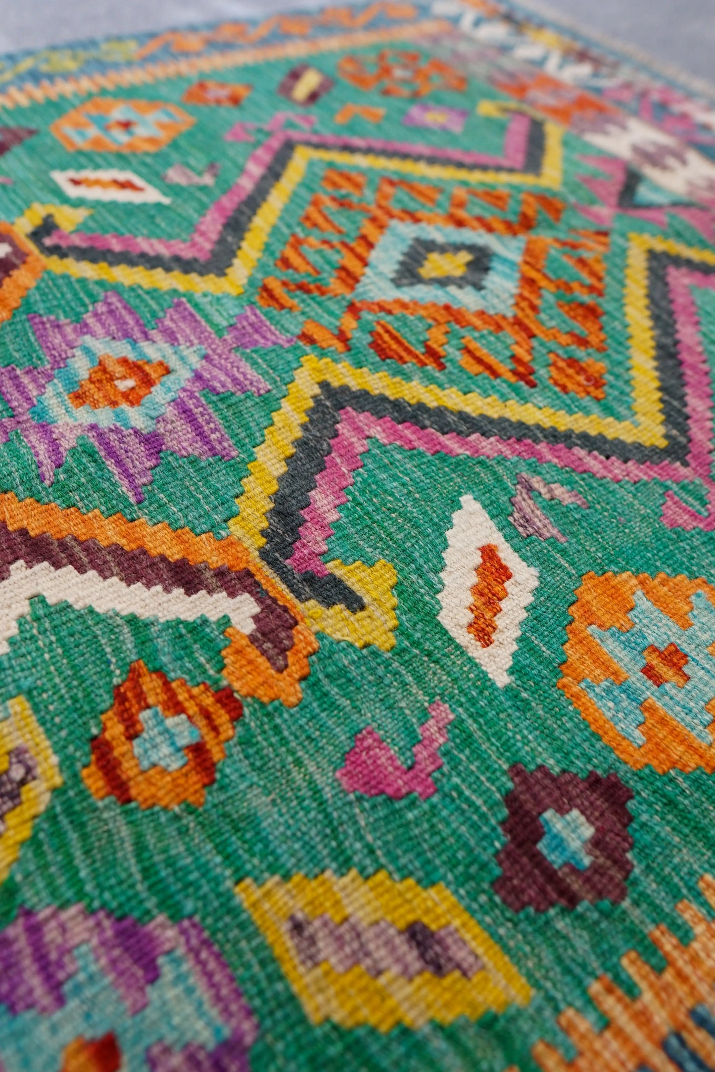 147×100cm アフガニスタン 手織り キリム Decorworks