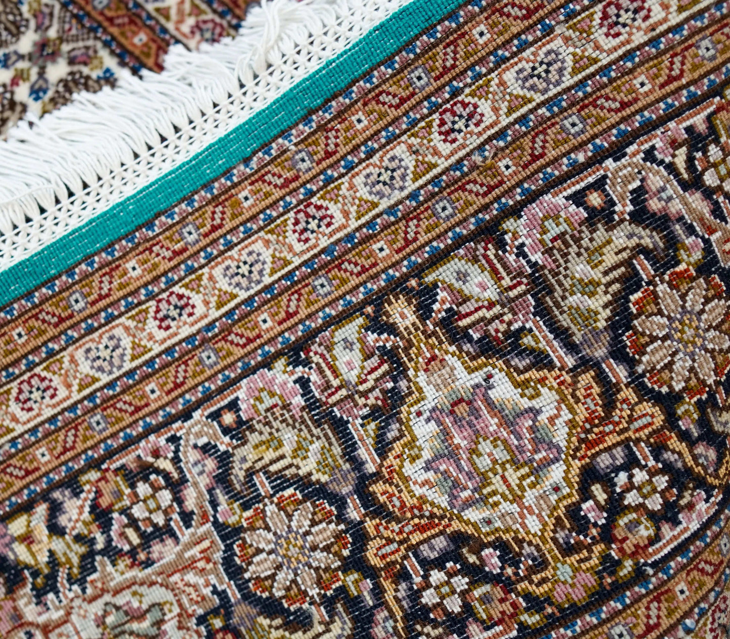 210×152cm ペルシャ手織り絨毯 タブリーズ - Decorworks