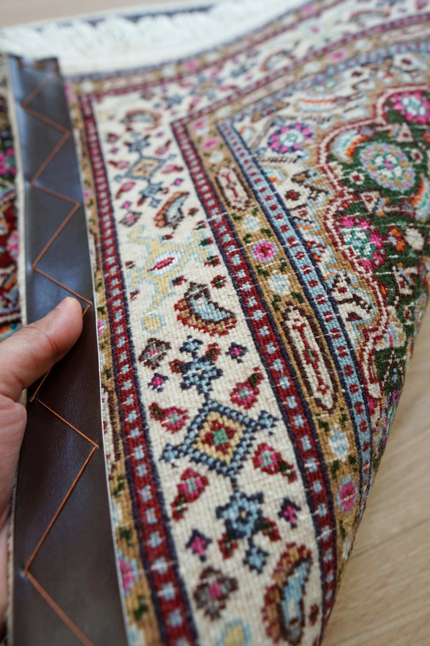 90×59cm ペルシャ 手織り絨毯 Decorworks