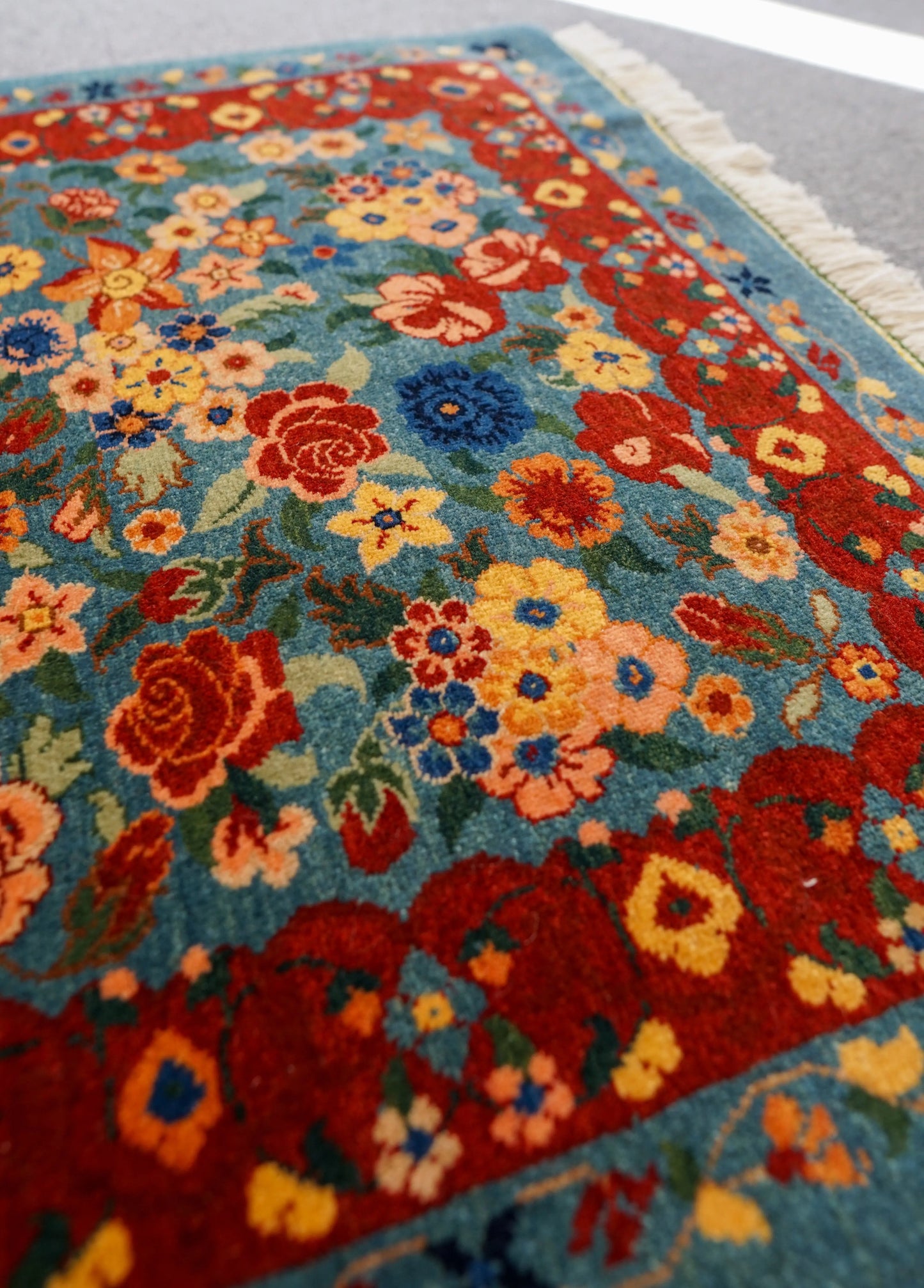 106×76cm ペルシャ バラミン産 手織り絨毯 Decorworks