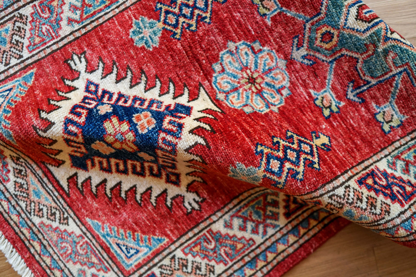 アフガニスタン絨毯 カザックラグ 92×63cm