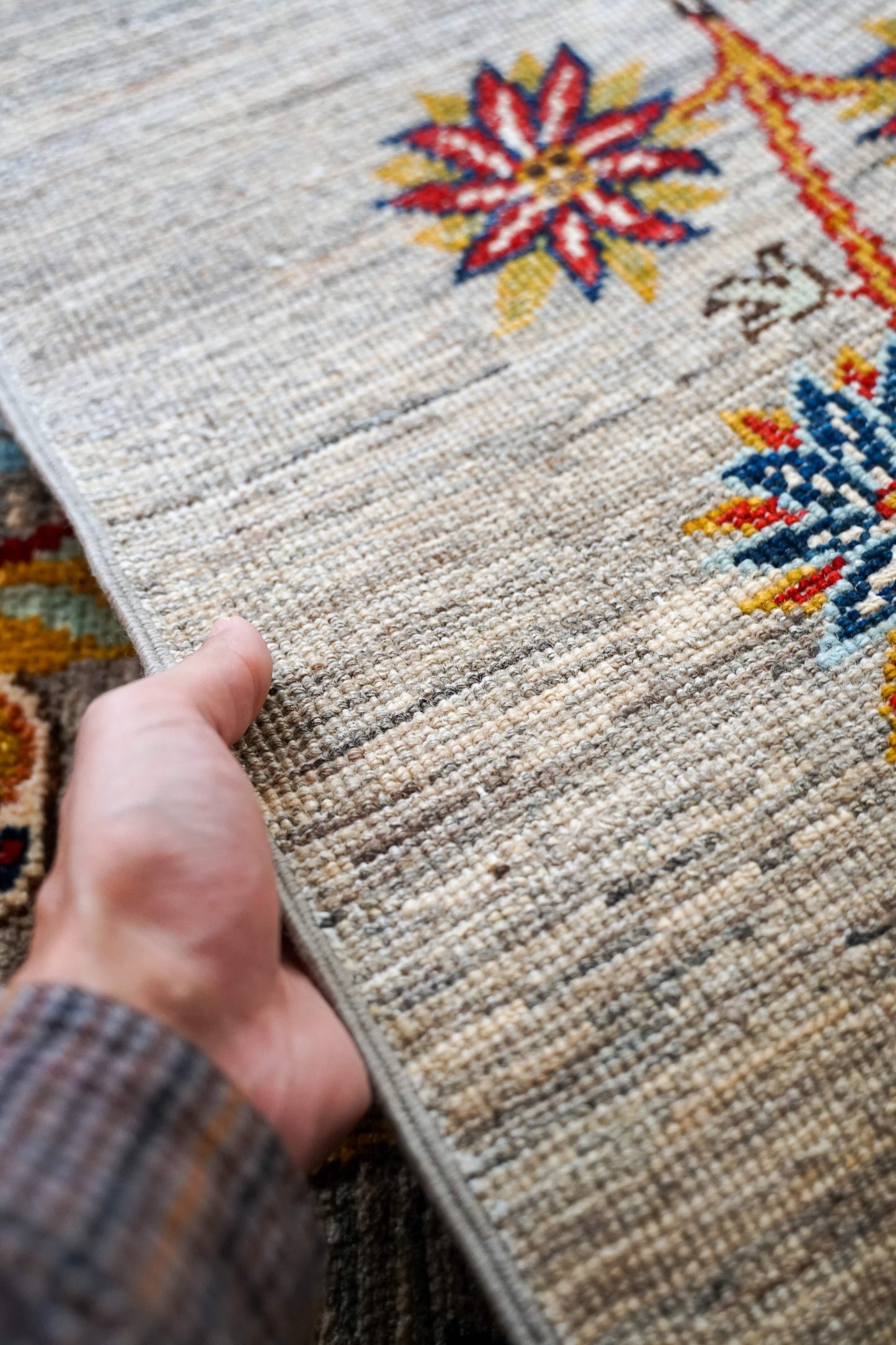 Collection 150×98cm アフガニスタンガズニウール手織りギャッベ