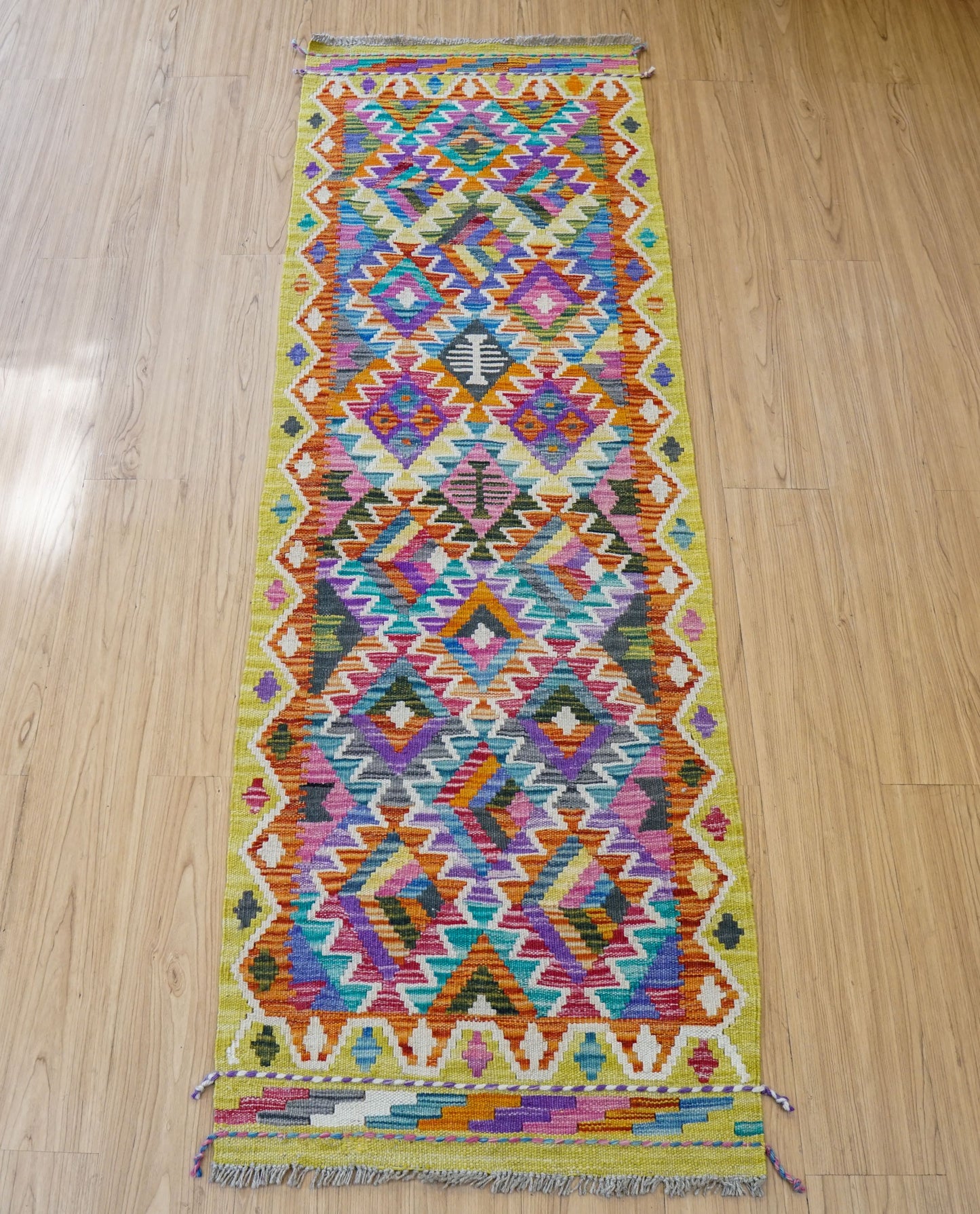 Collection 191×60cm アフガニスタン手織り キリム ランナー トライバルラグ